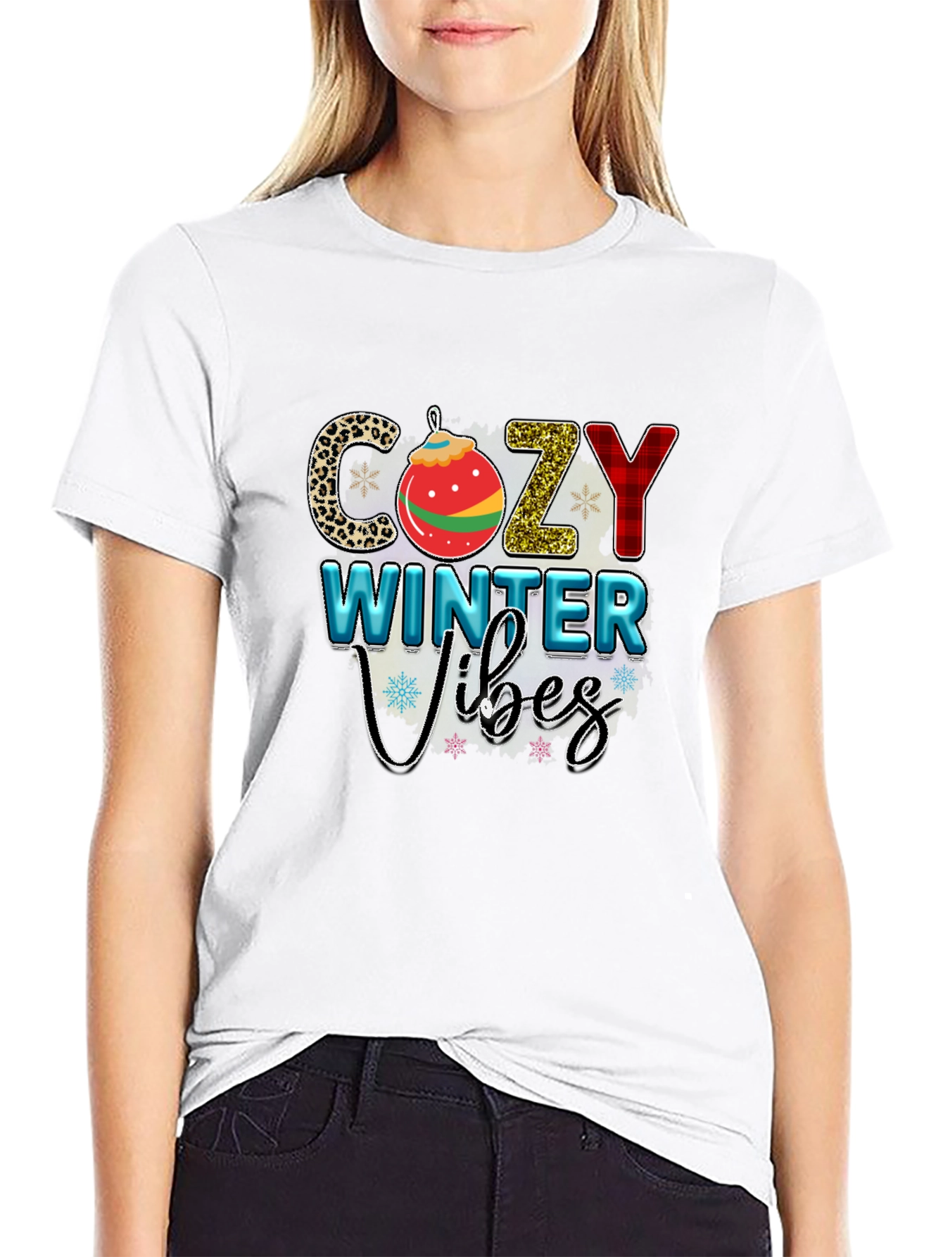 Cozy Winter Vibes Graphic Tee Shirt