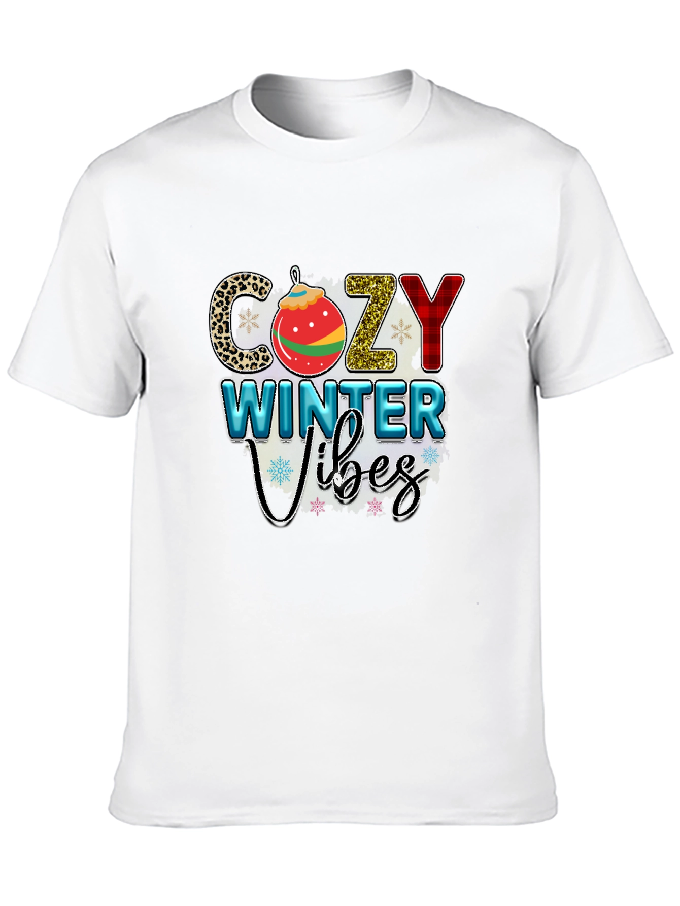 Cozy Winter Vibes Graphic Tee Shirt