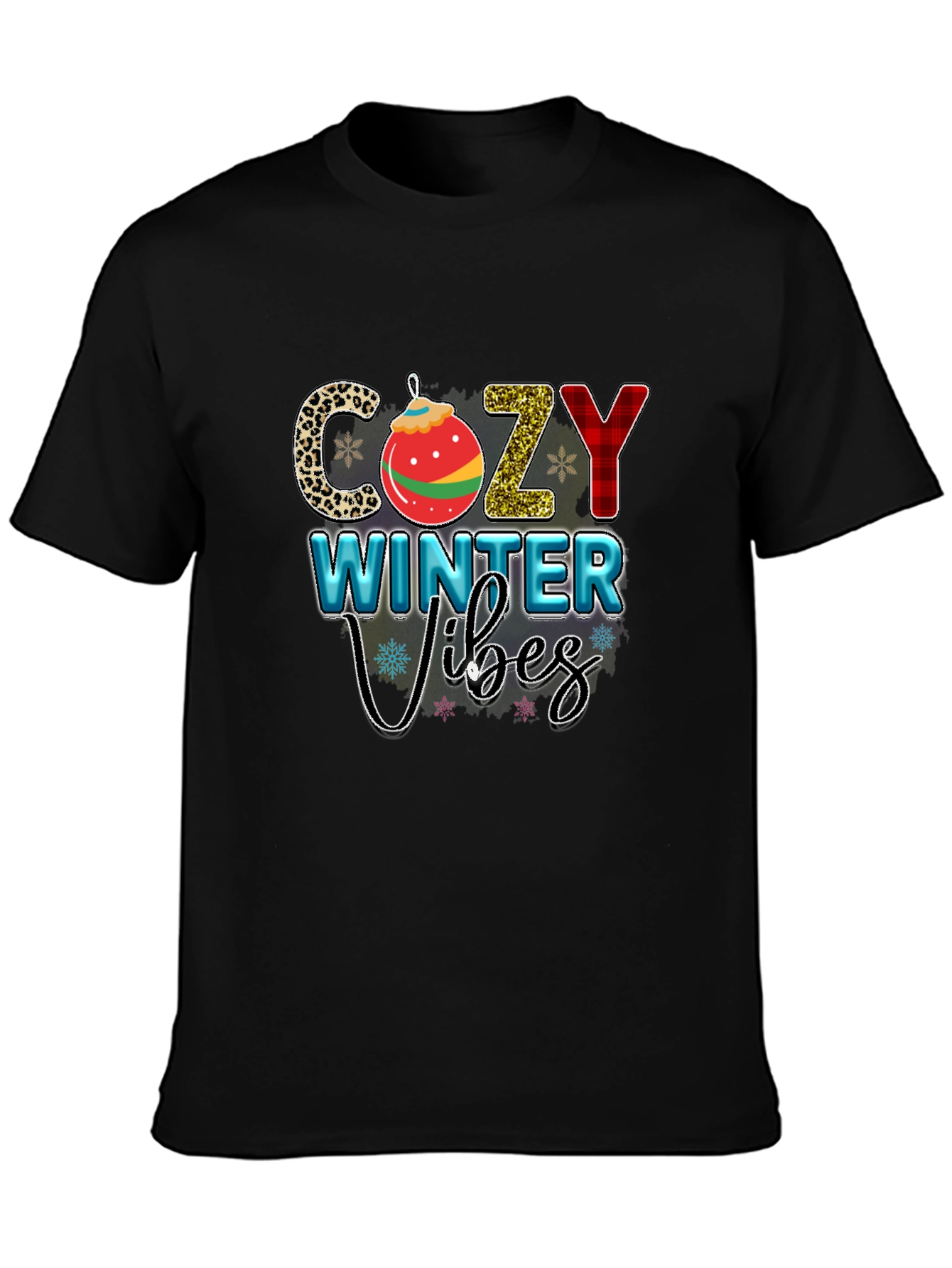 Cozy Winter Vibes Graphic Tee Shirt