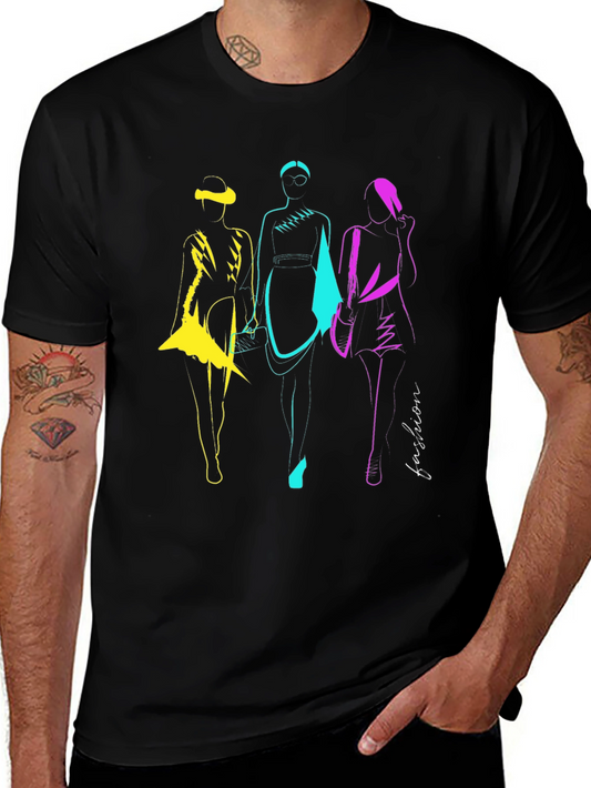 Fashion Women Graphic Tee - Stylish Design