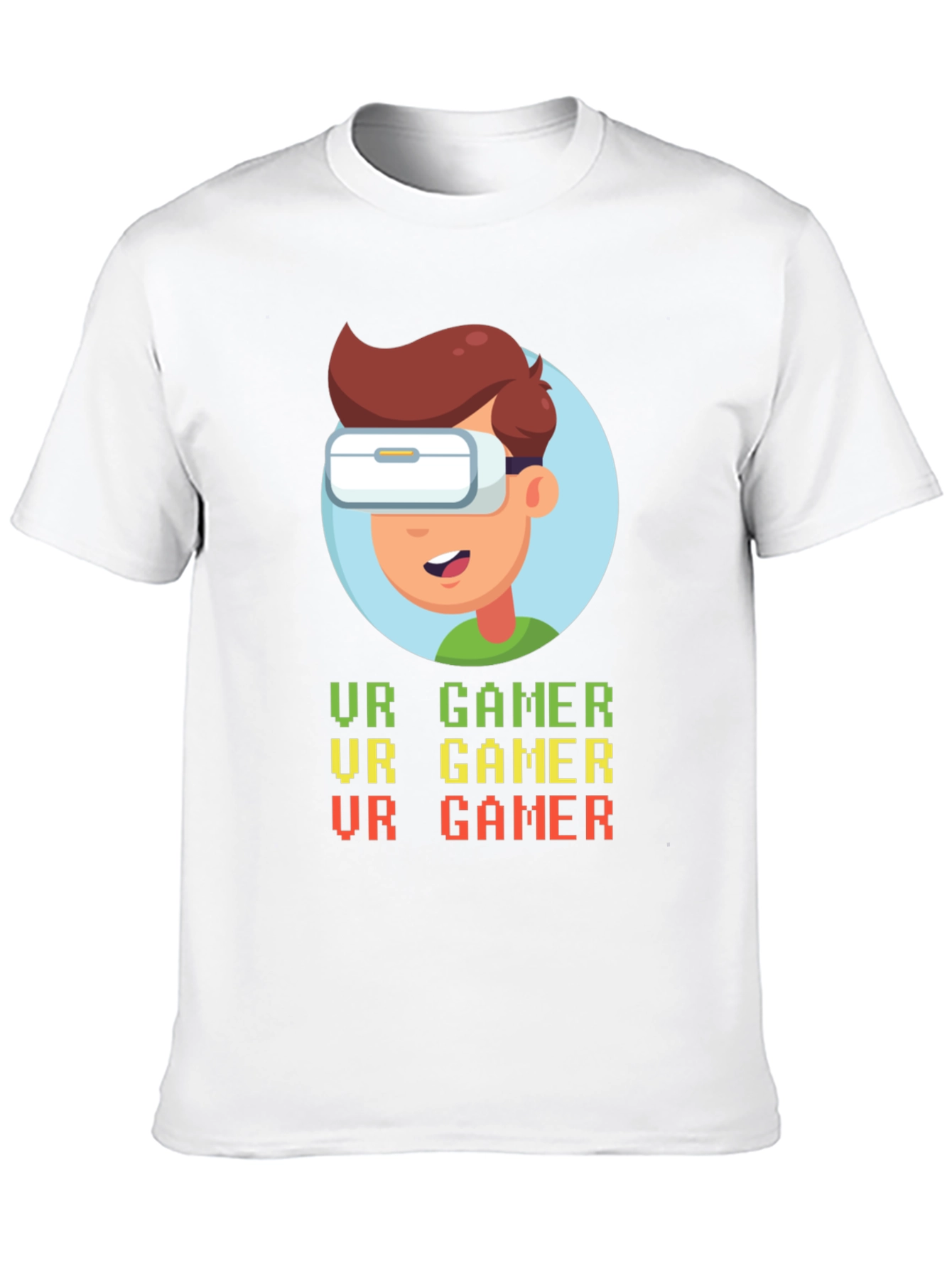 VR Gamer Graphic T-Shirt - Black Cotton Tee