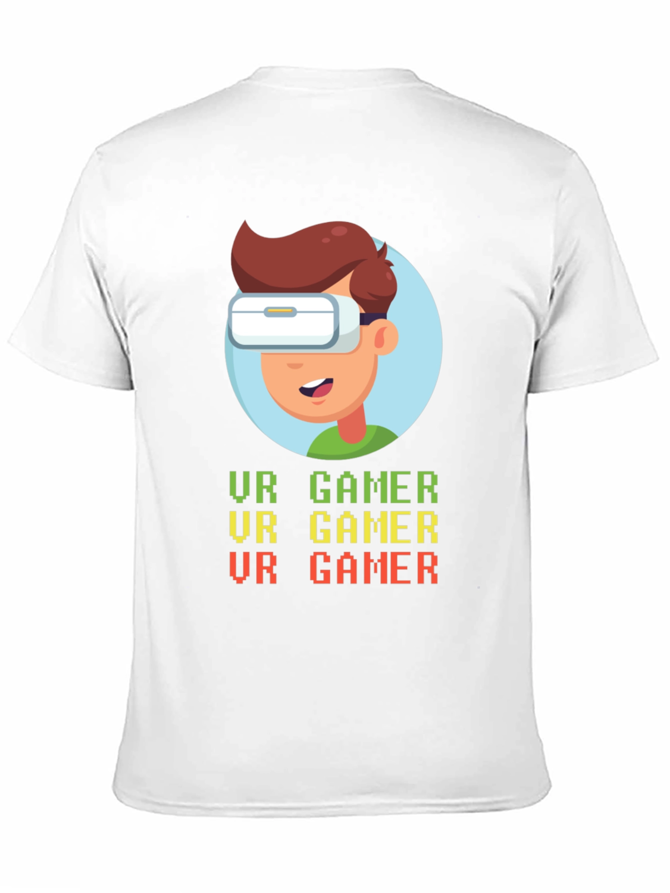 VR Gamer Graphic T-Shirt - Black Cotton Tee