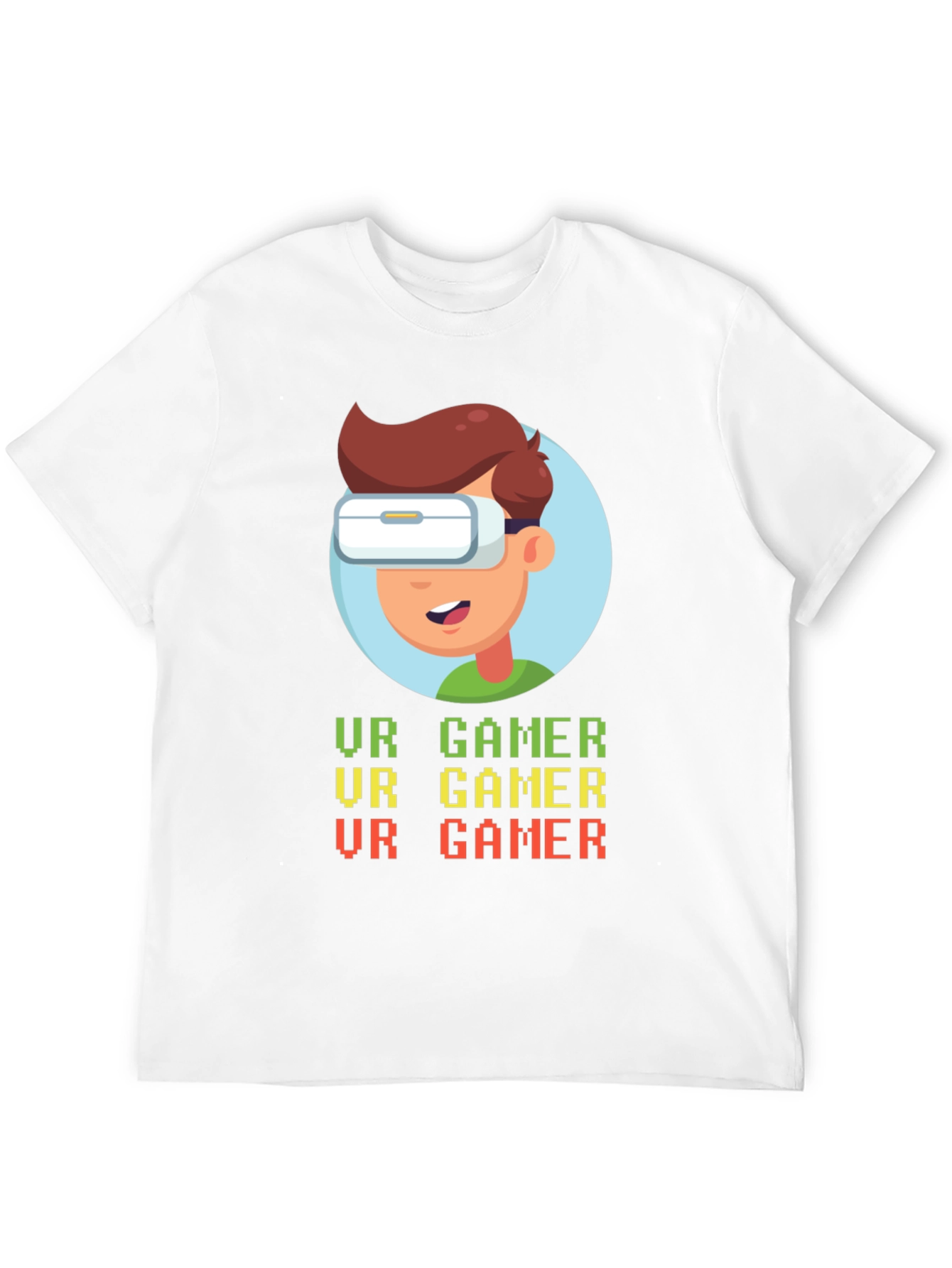 VR Gamer Graphic T-Shirt - Black Cotton Tee