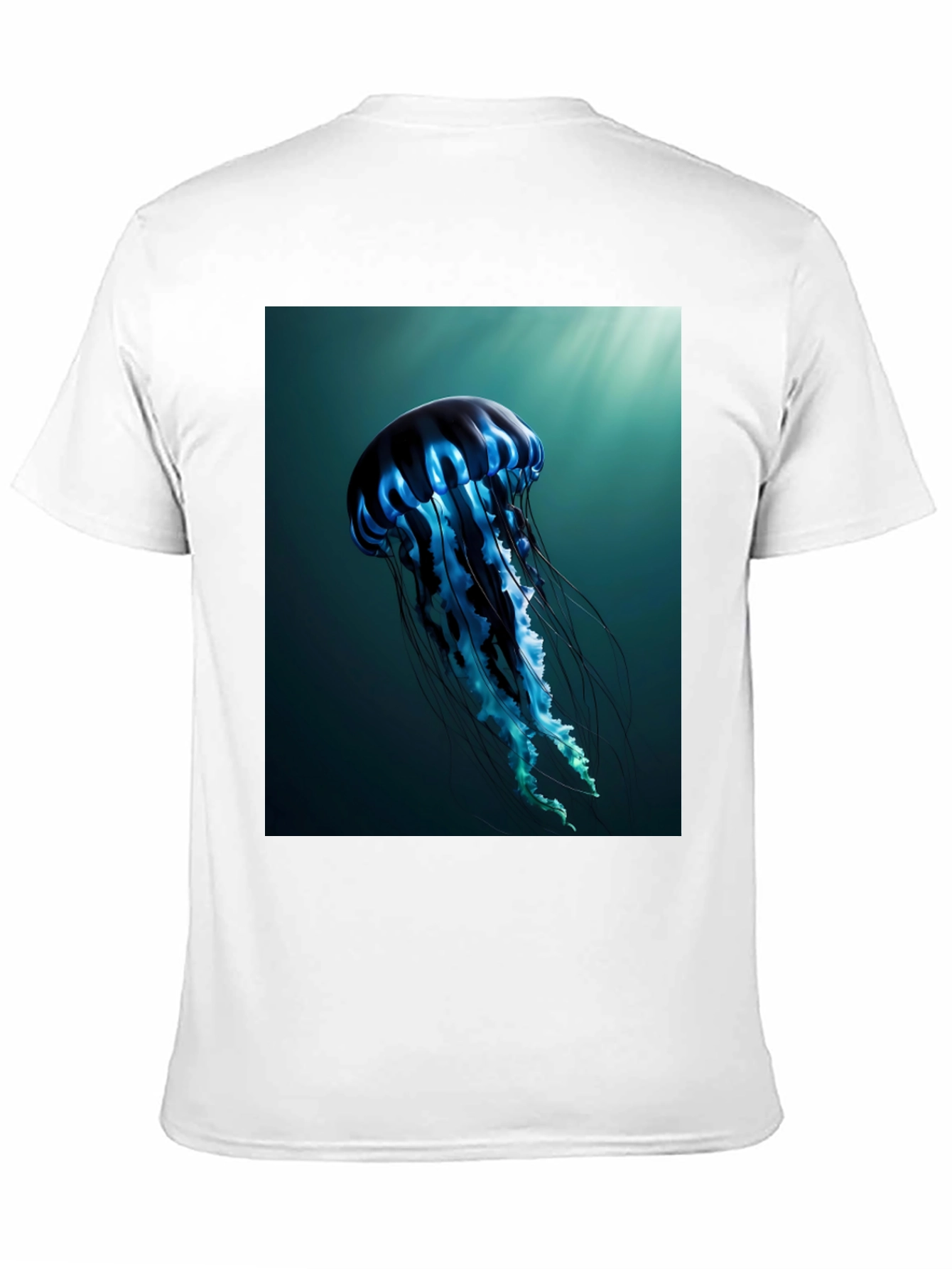 Jellyfish Graphic Tee - Black Cotton T-Shirt