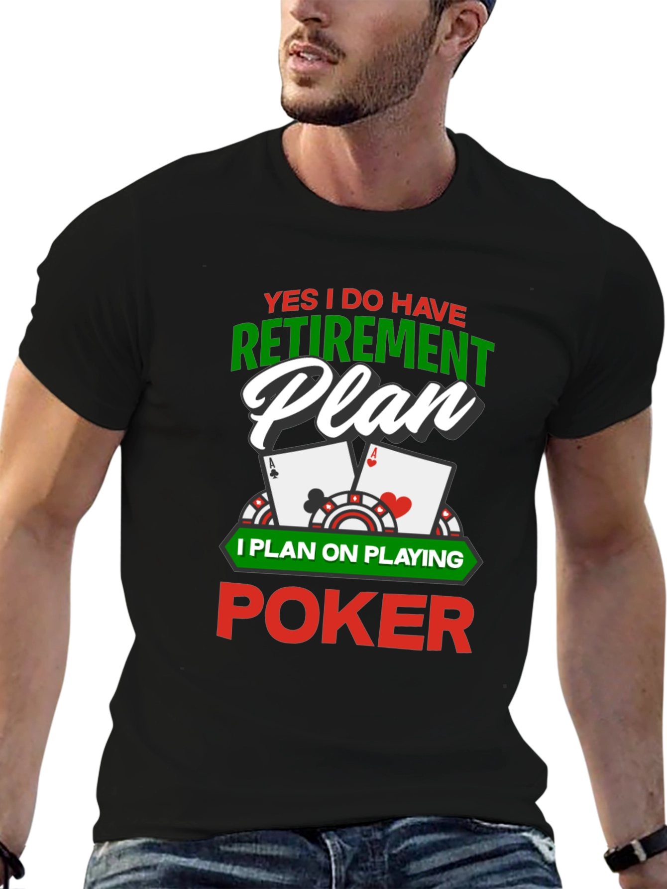 Poker Retirement Plan Graphic T-Shirt