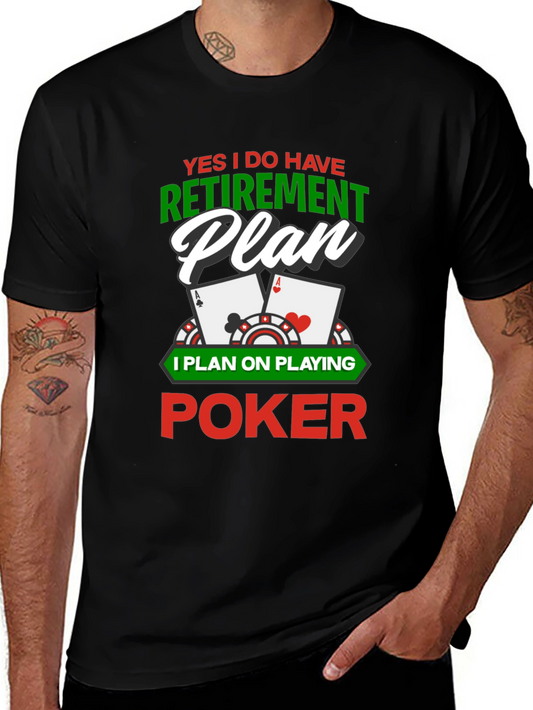 Poker Retirement Plan Graphic T-Shirt