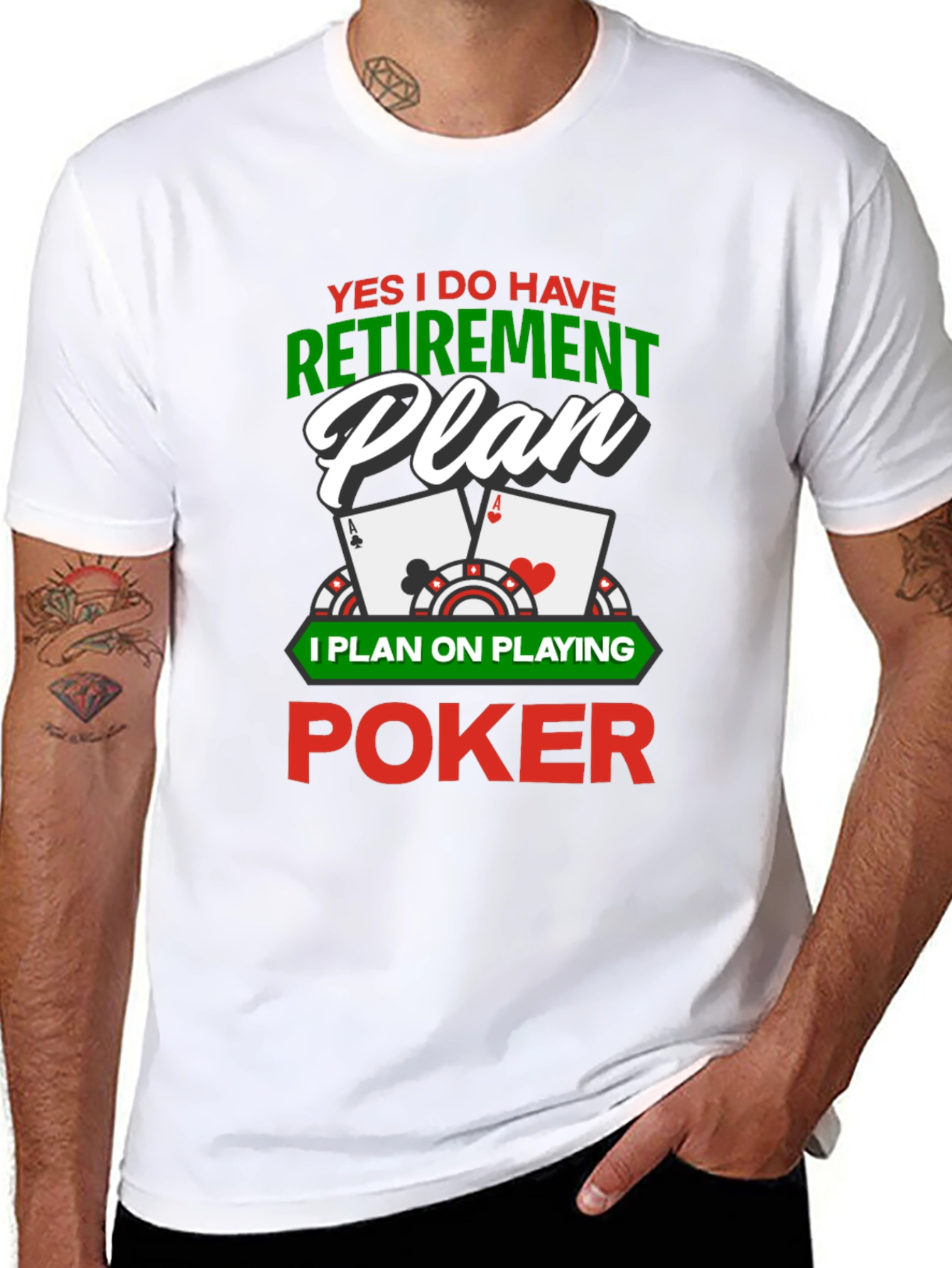 Poker Retirement Plan Graphic T-Shirt