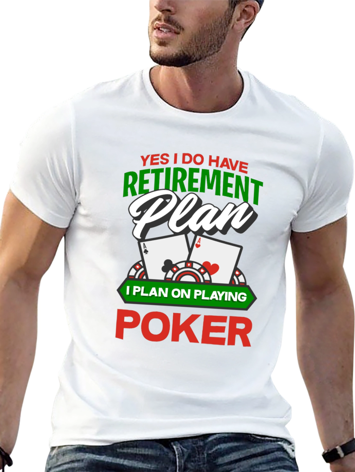 Poker Retirement Plan Graphic T-Shirt