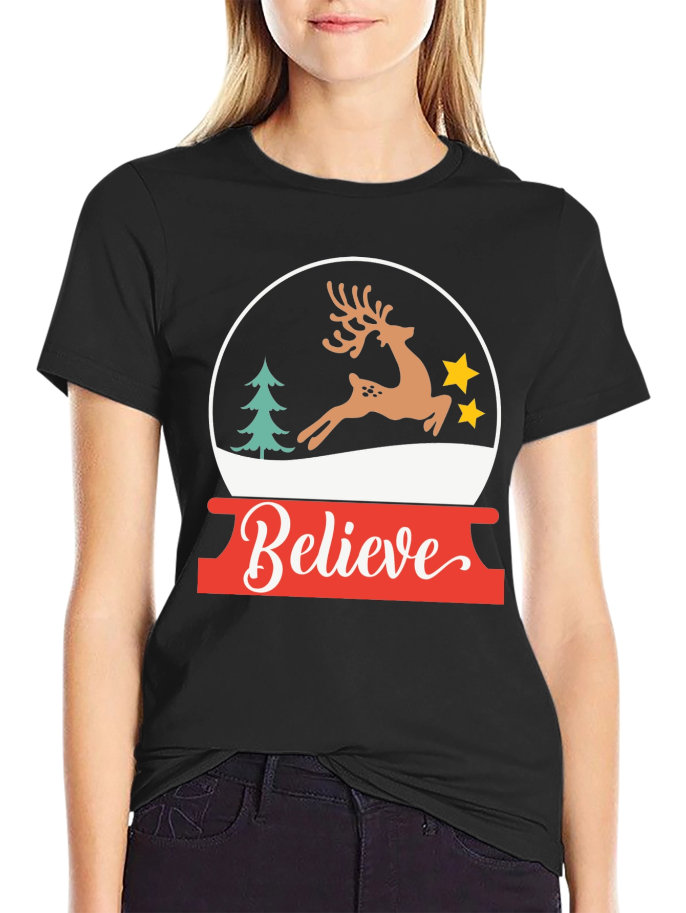 Believe Christmas Graphic Tee