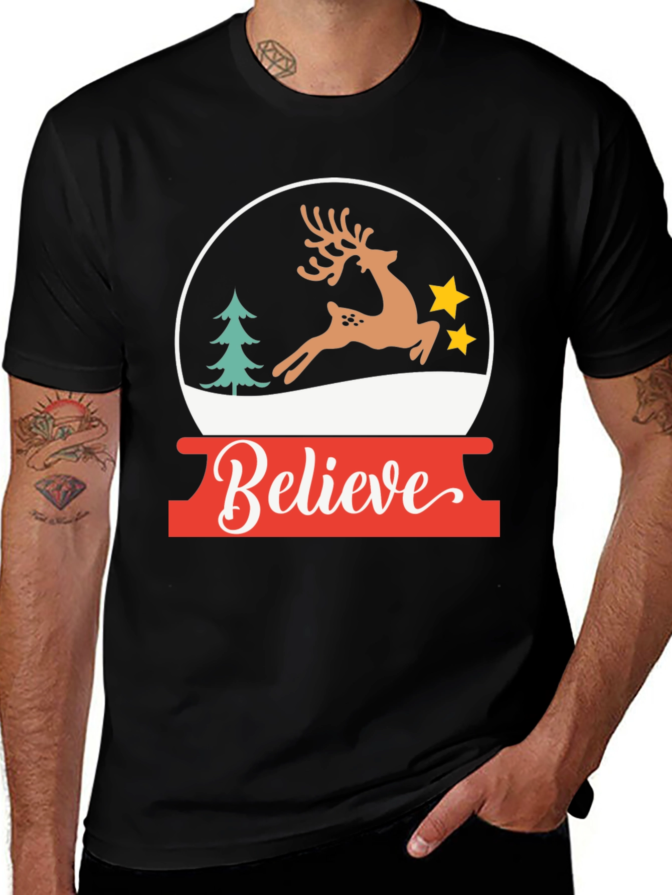 Believe Christmas Graphic Tee