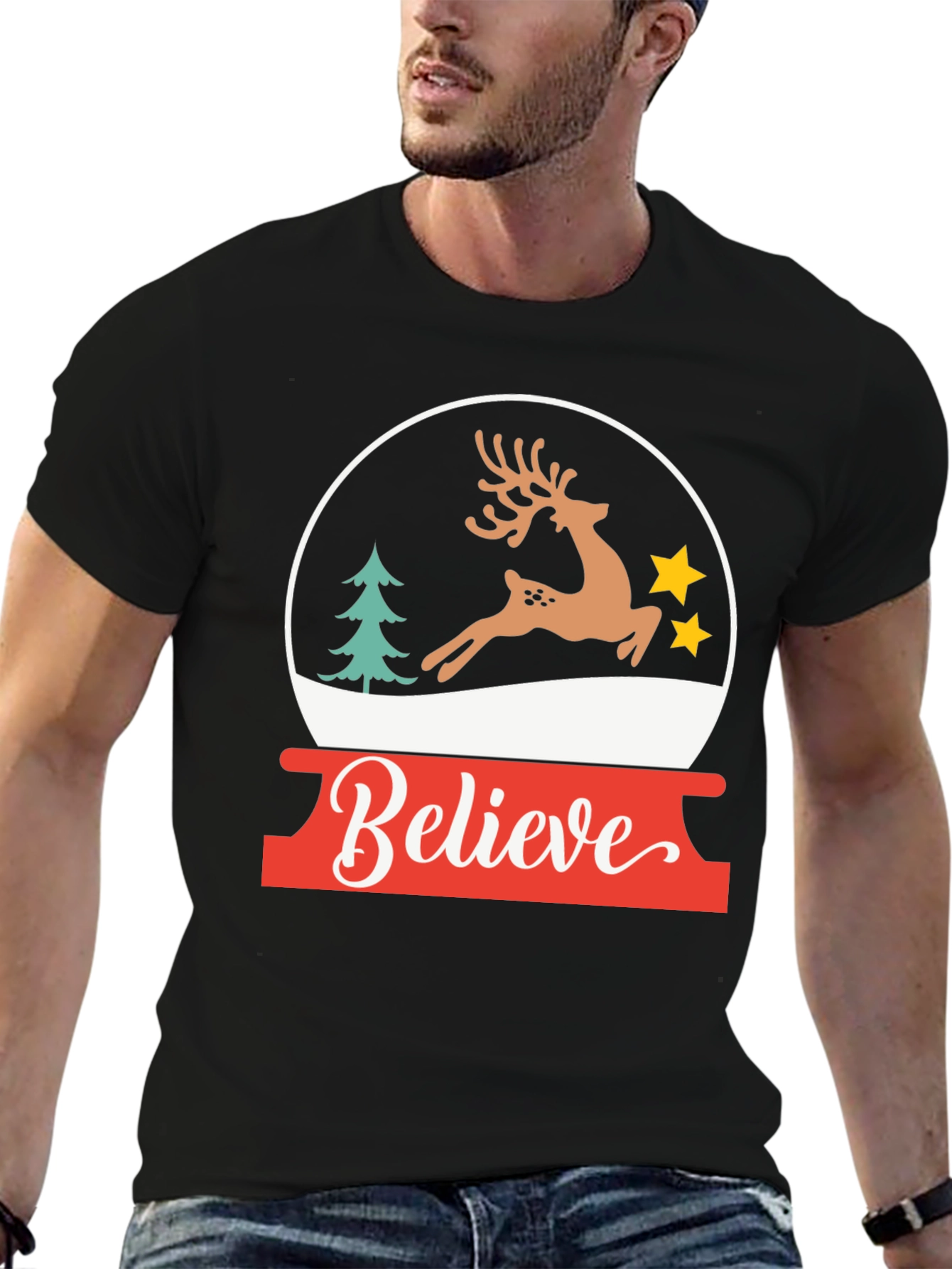 Believe Christmas Graphic Tee