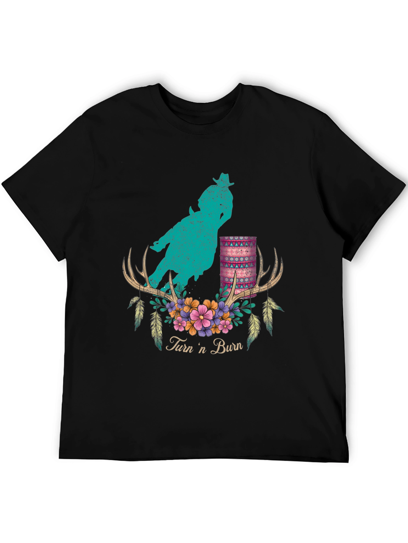 Turn n Burn Barrel Racer Graphic Tee
