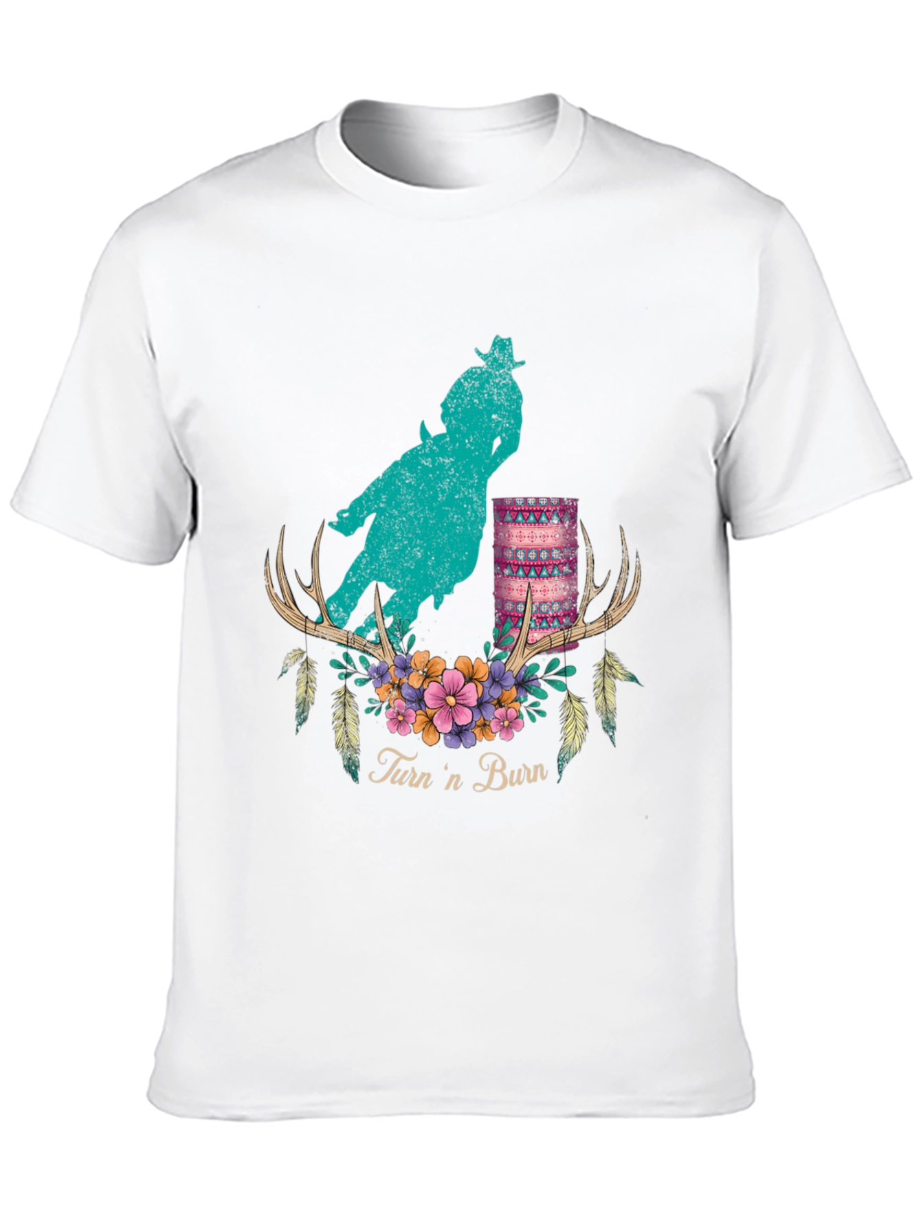 Turn n Burn Barrel Racer Graphic Tee