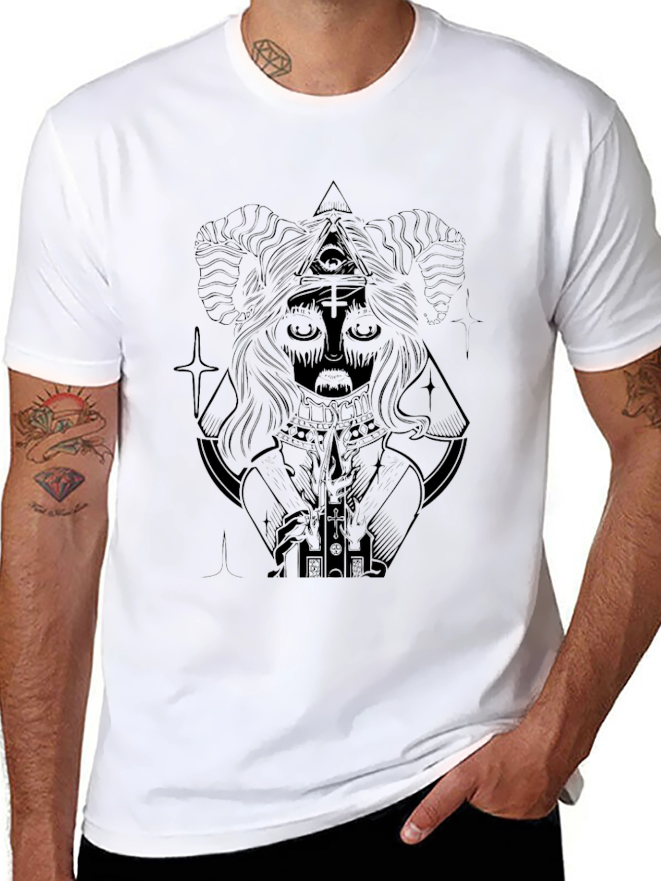 Occult Graphic T-Shirt - Black
