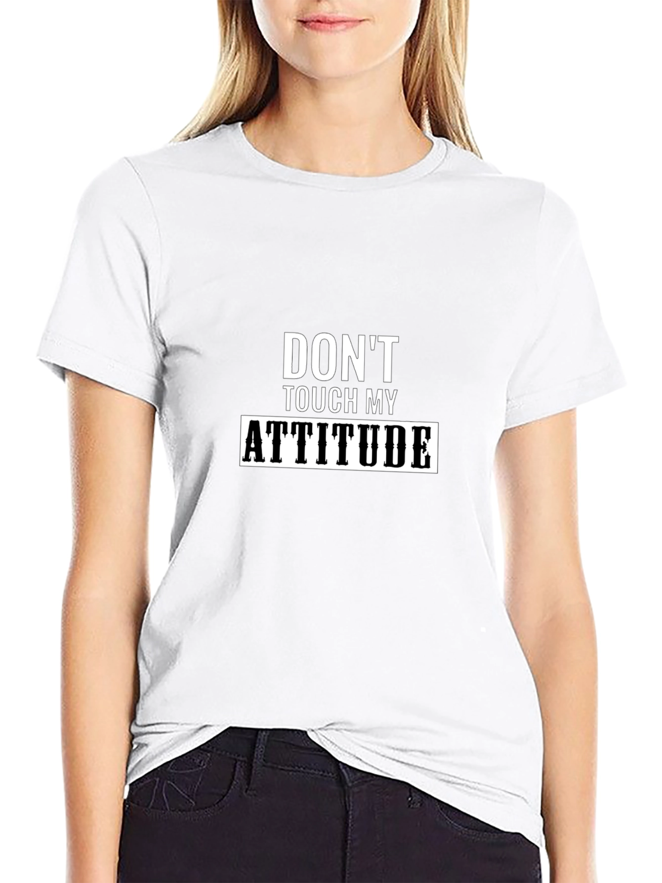 Dont Touch My Attitude Black T-Shirt