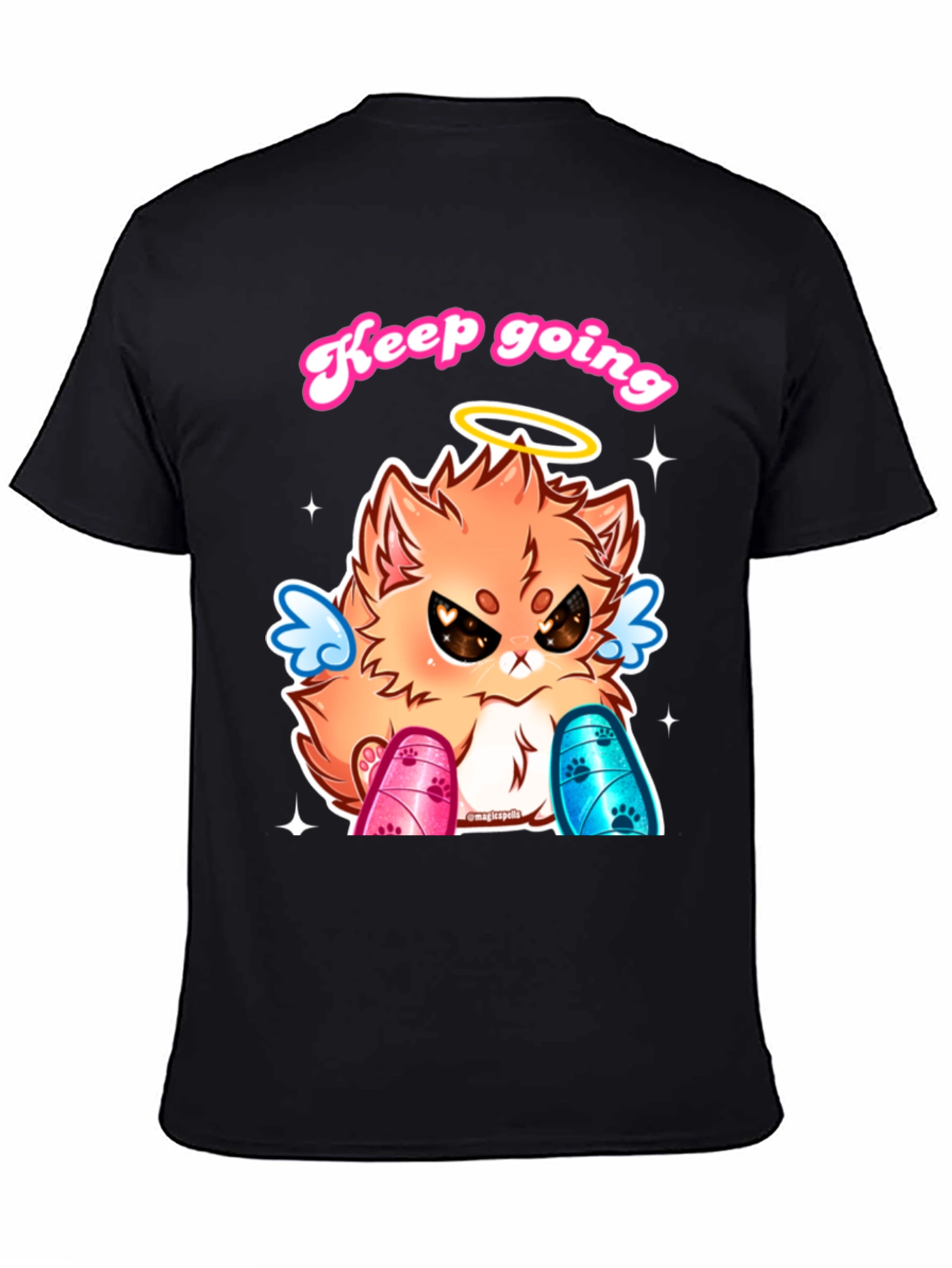 Keep Going Angel Cat T-Shirt