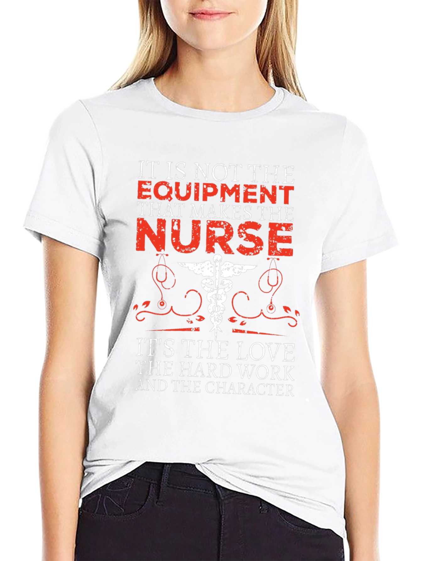 Nurse Appreciation Graphic Tee -  Love Work Character