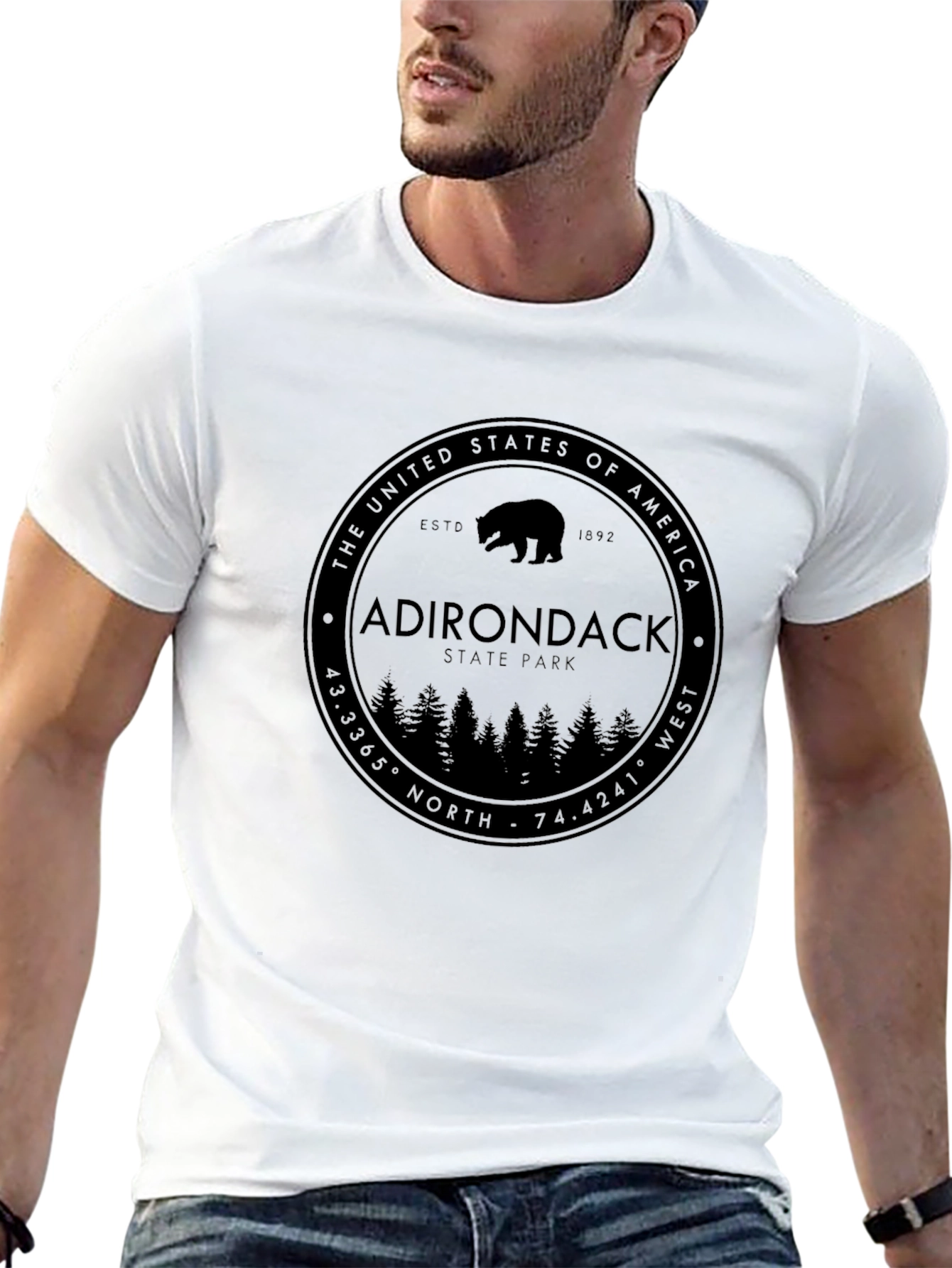 Adirondack State Park Black T-Shirt