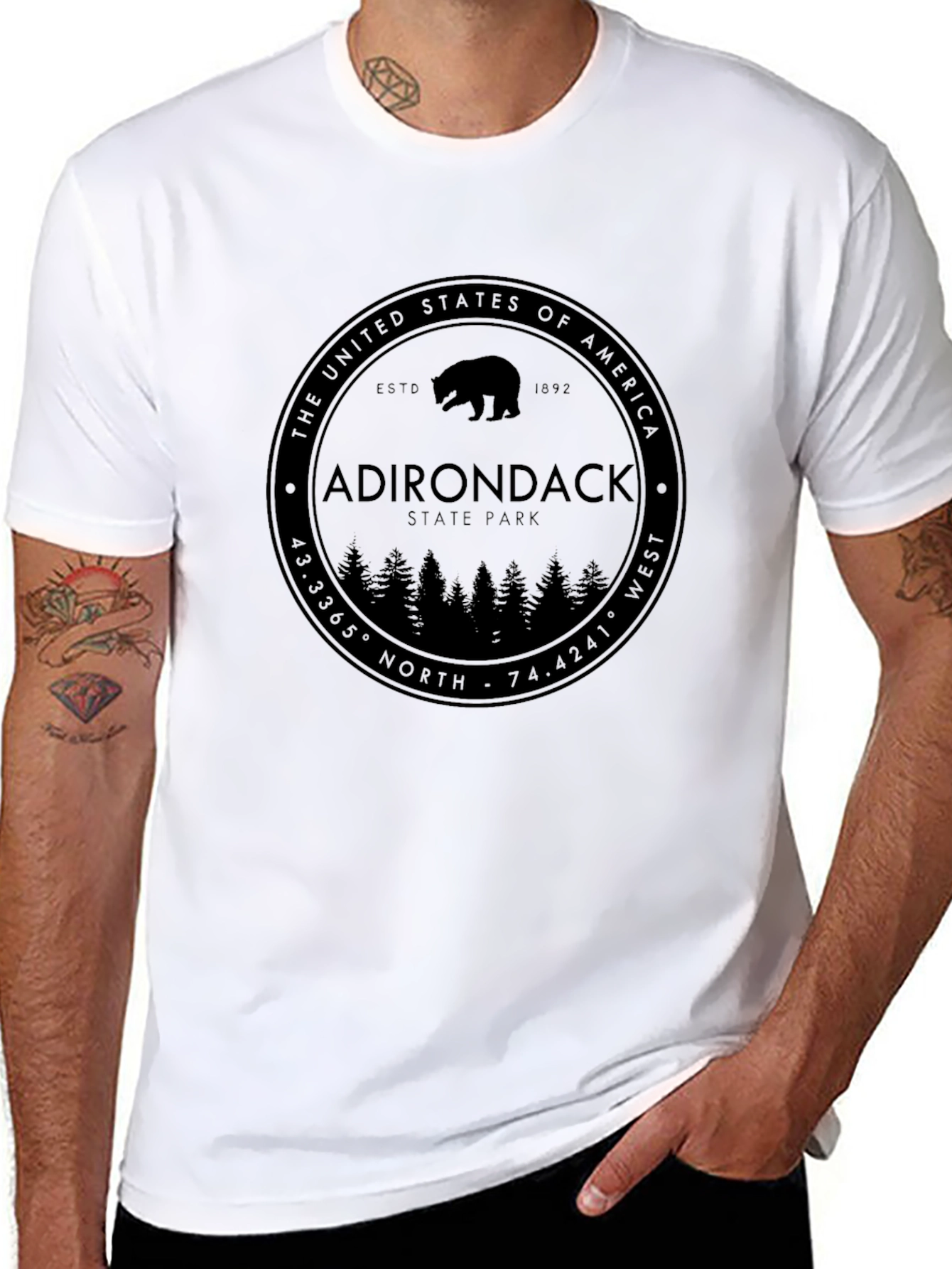 Adirondack State Park Black T-Shirt