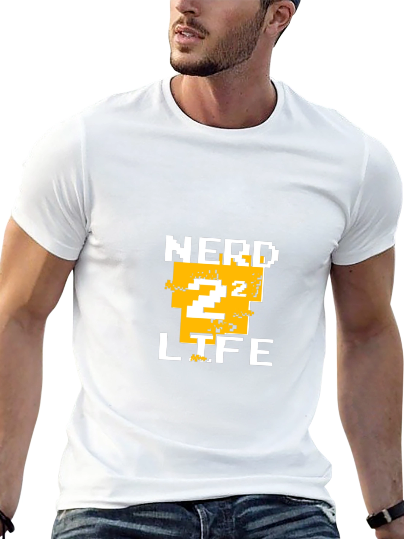 Nerd Life Pixelated T-Shirt - Black