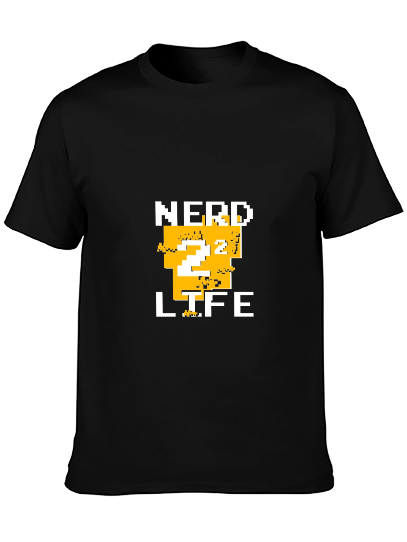 Nerd Life Pixelated T-Shirt - Black
