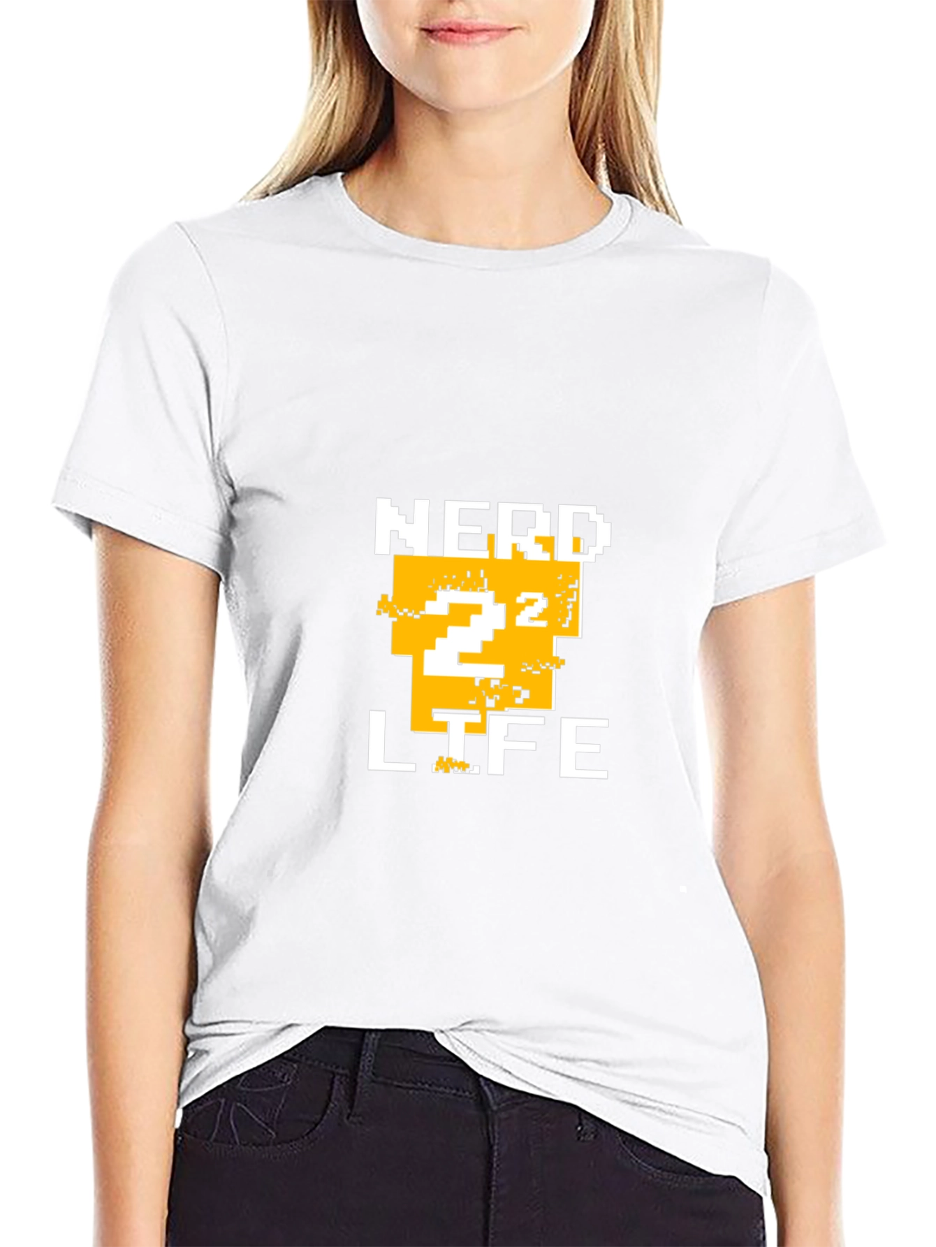 Nerd Life Pixelated T-Shirt - Black