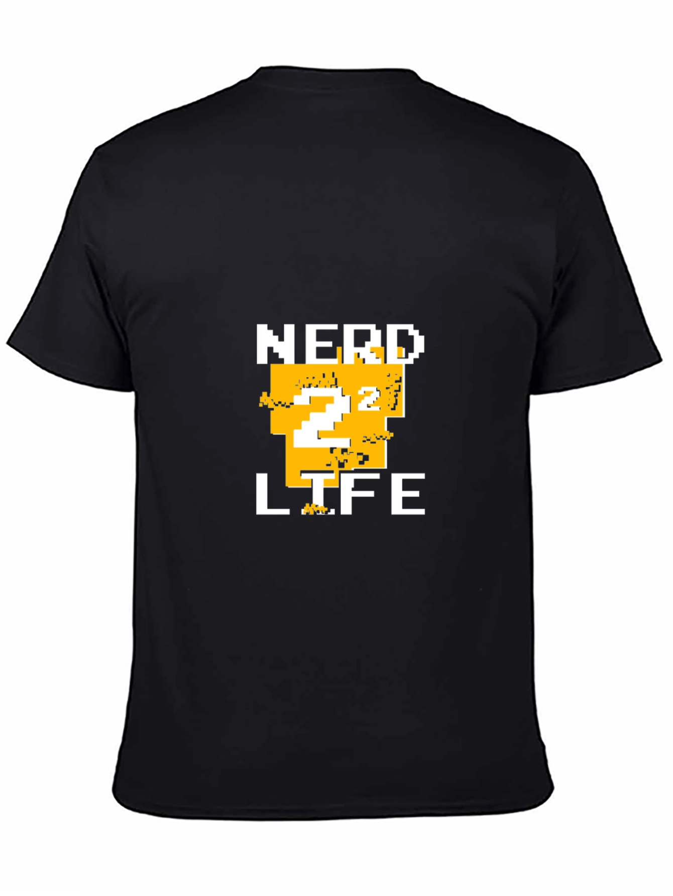 Nerd Life Pixelated T-Shirt - Black