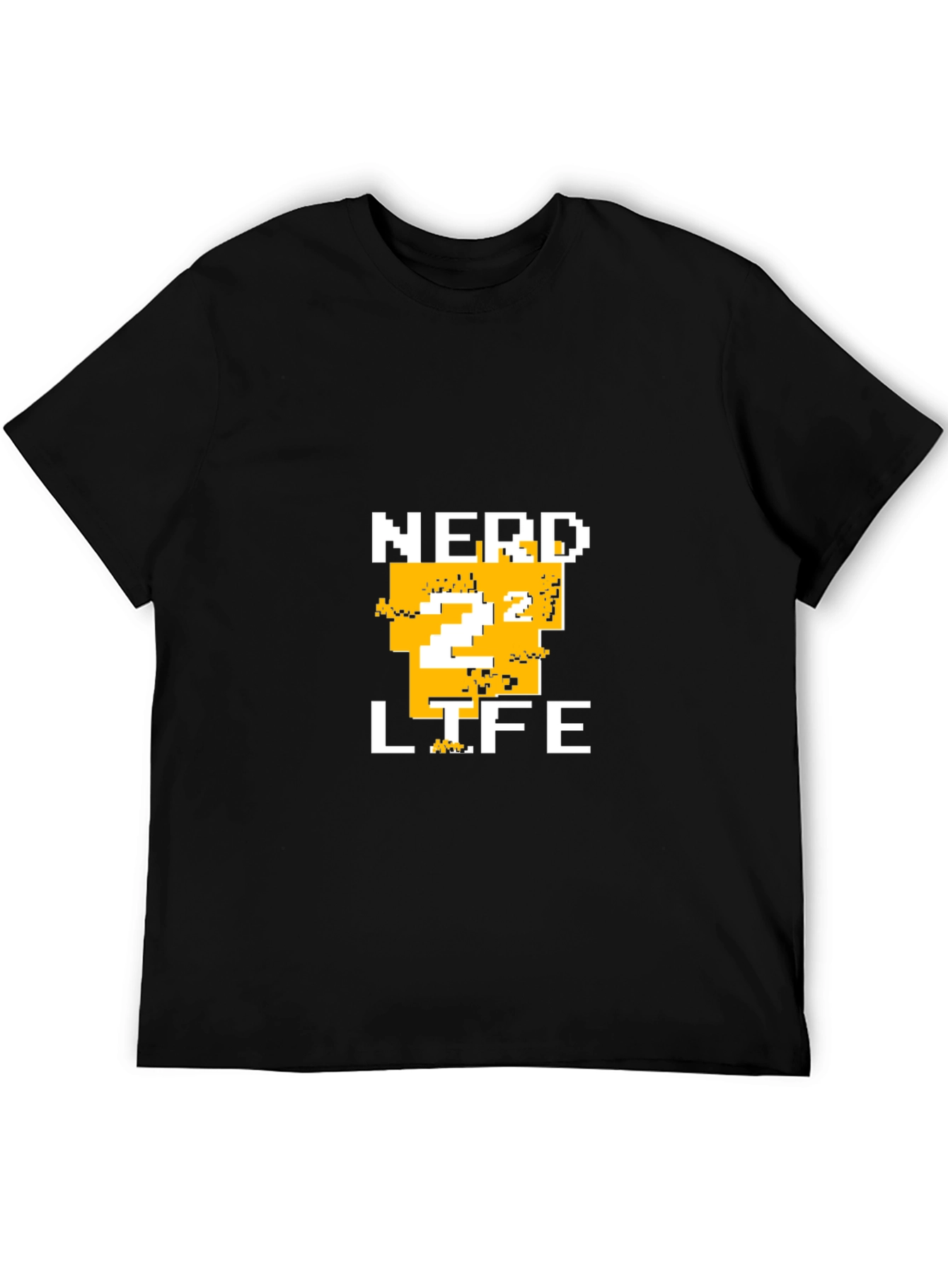 Nerd Life Pixelated T-Shirt - Black