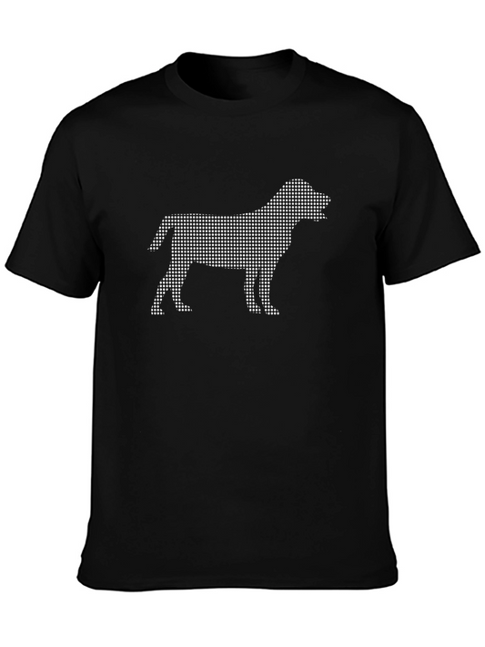 Dog Silhouette Black T-Shirt