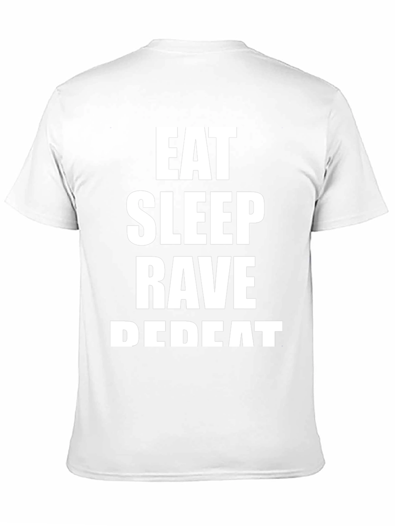 Eat Sleep Rave Repeat Black Graphic Tee