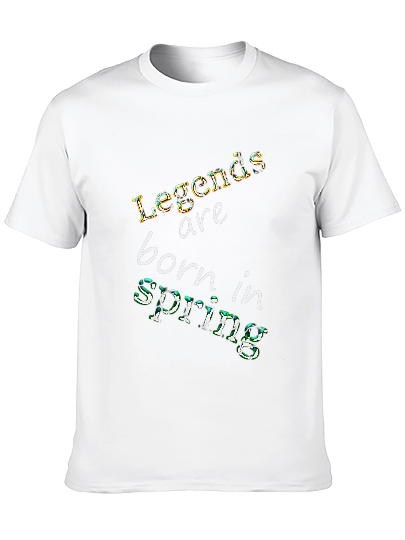 Legends Born in Spring Black T-Shirt