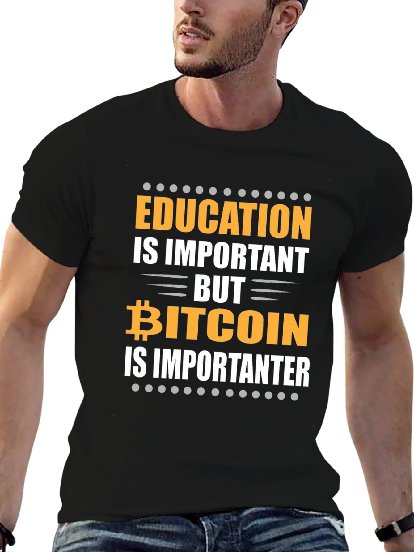 Bitcoin is Importanter Funny Crypto T-Shirt