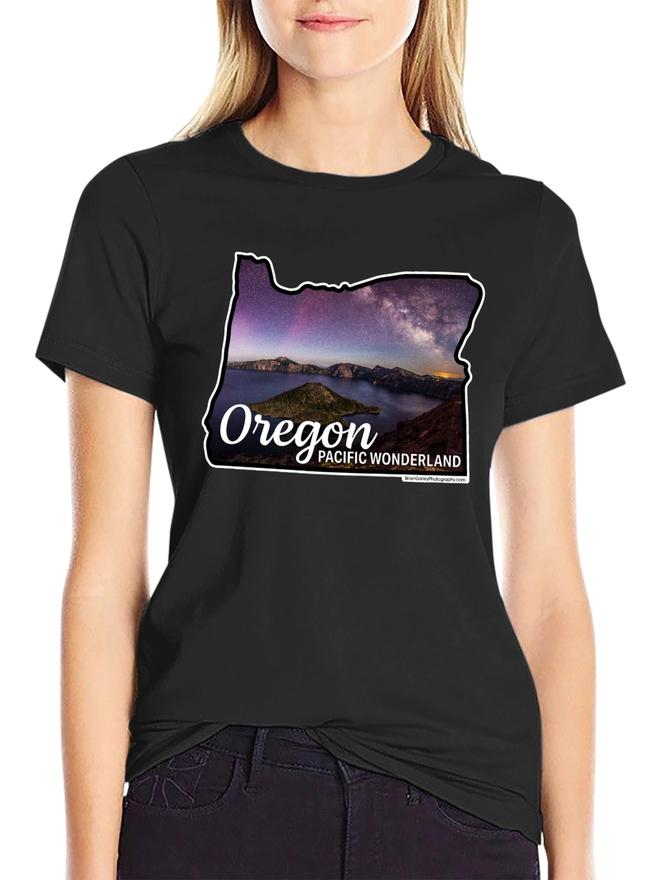 Oregon Pacific Wonderland Black T-Shirt