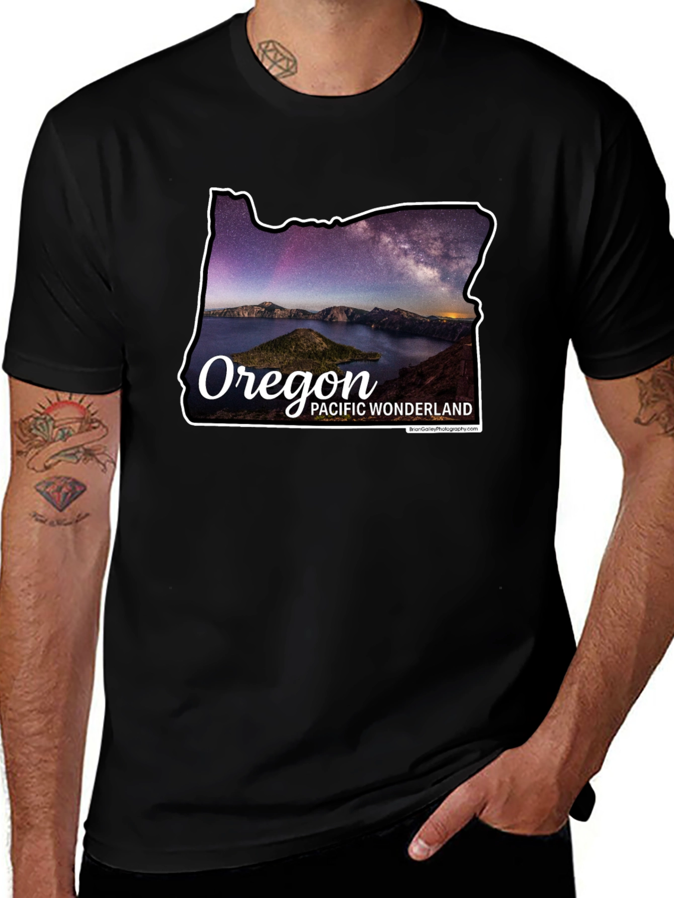Oregon Pacific Wonderland Black T-Shirt