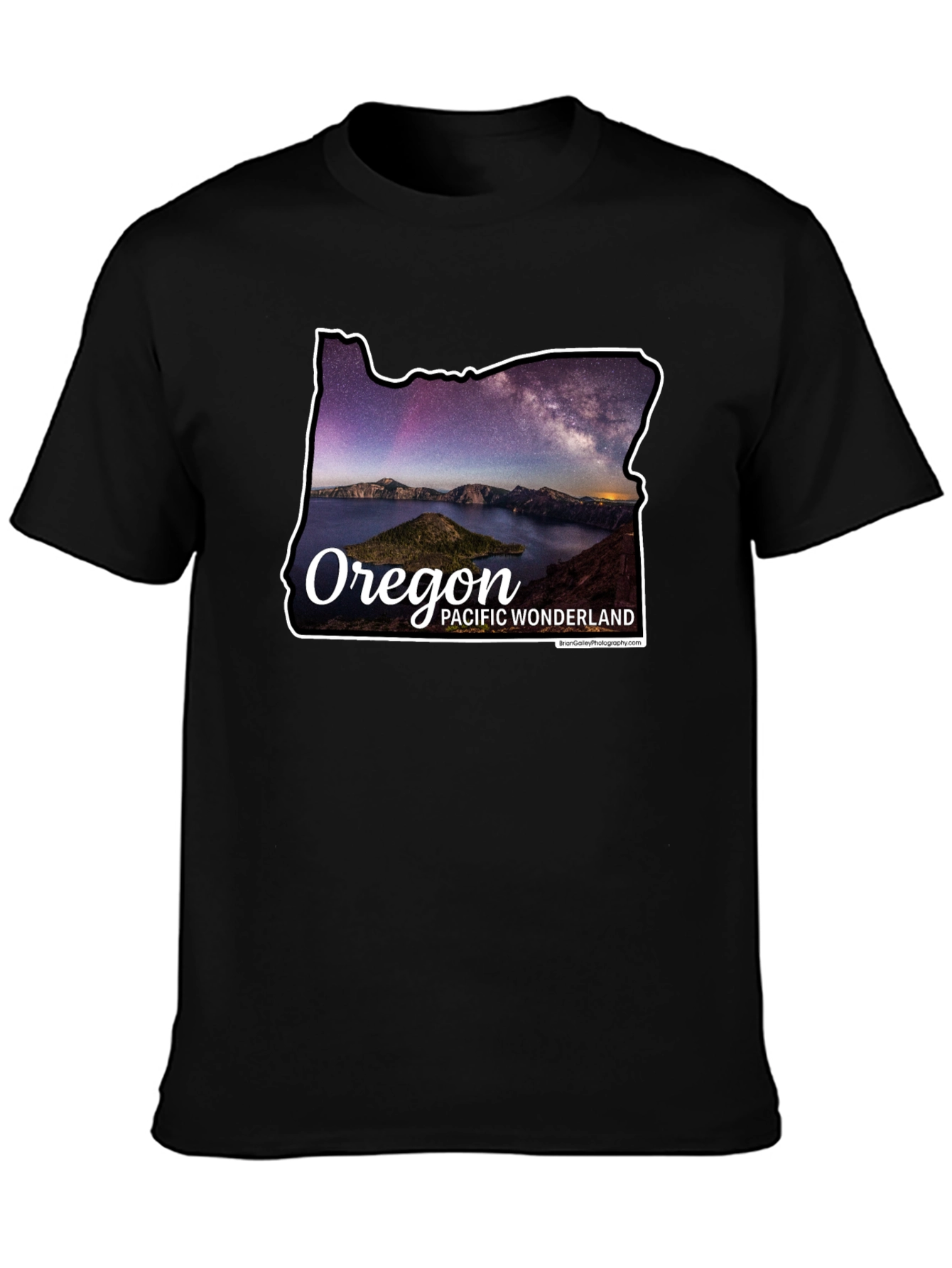 Oregon Pacific Wonderland Black T-Shirt