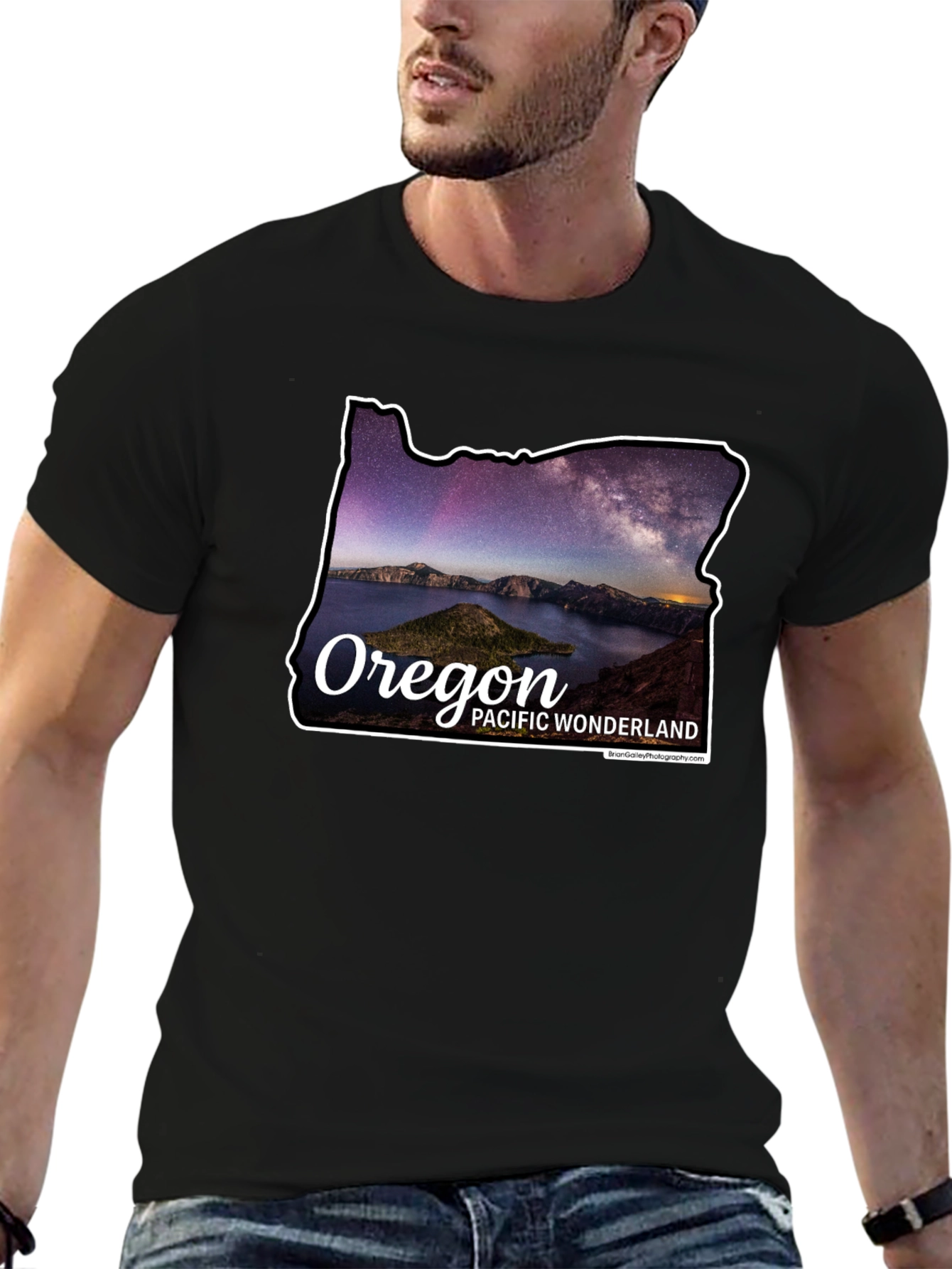 Oregon Pacific Wonderland Black T-Shirt