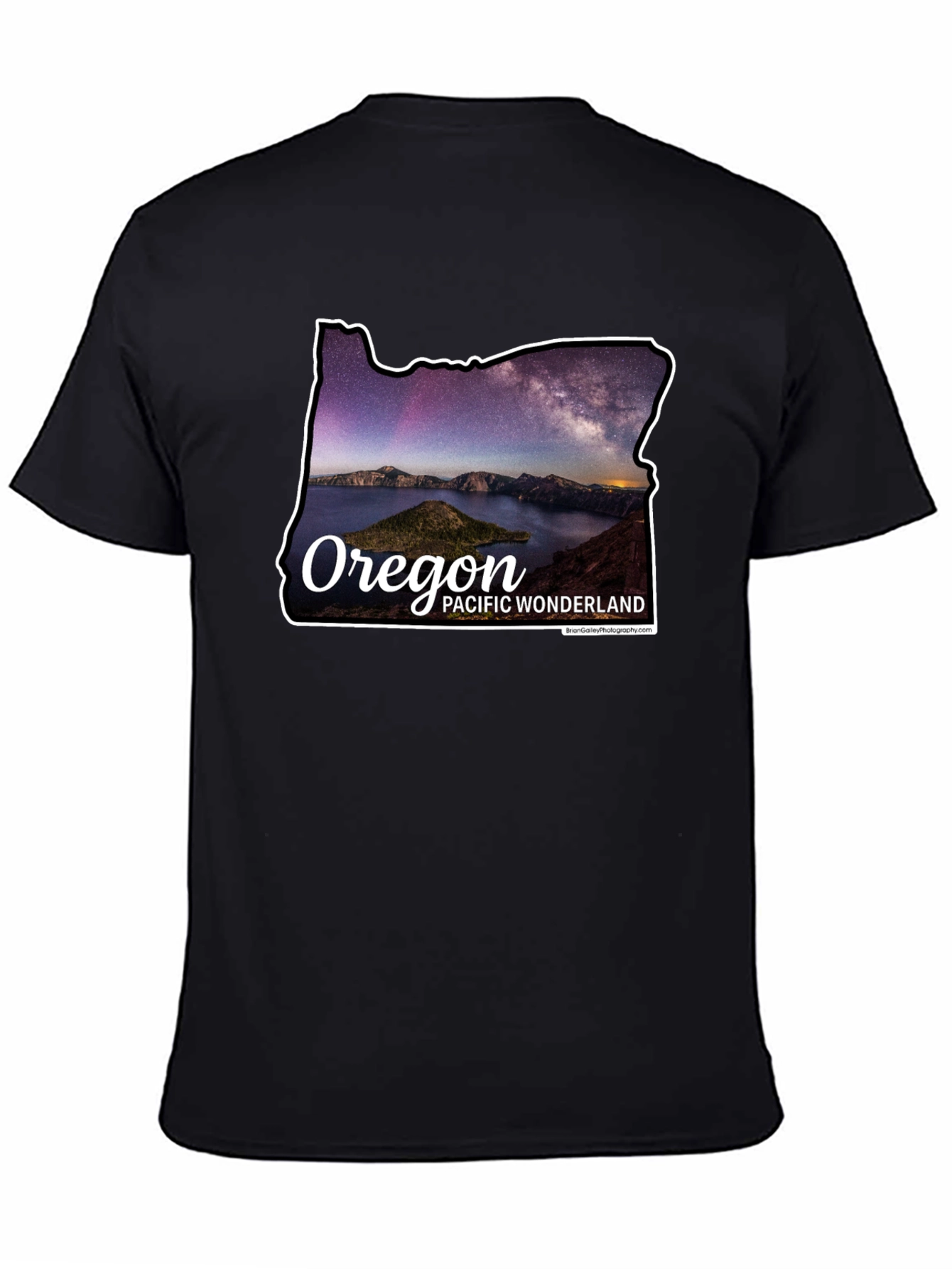 Oregon Pacific Wonderland Black T-Shirt