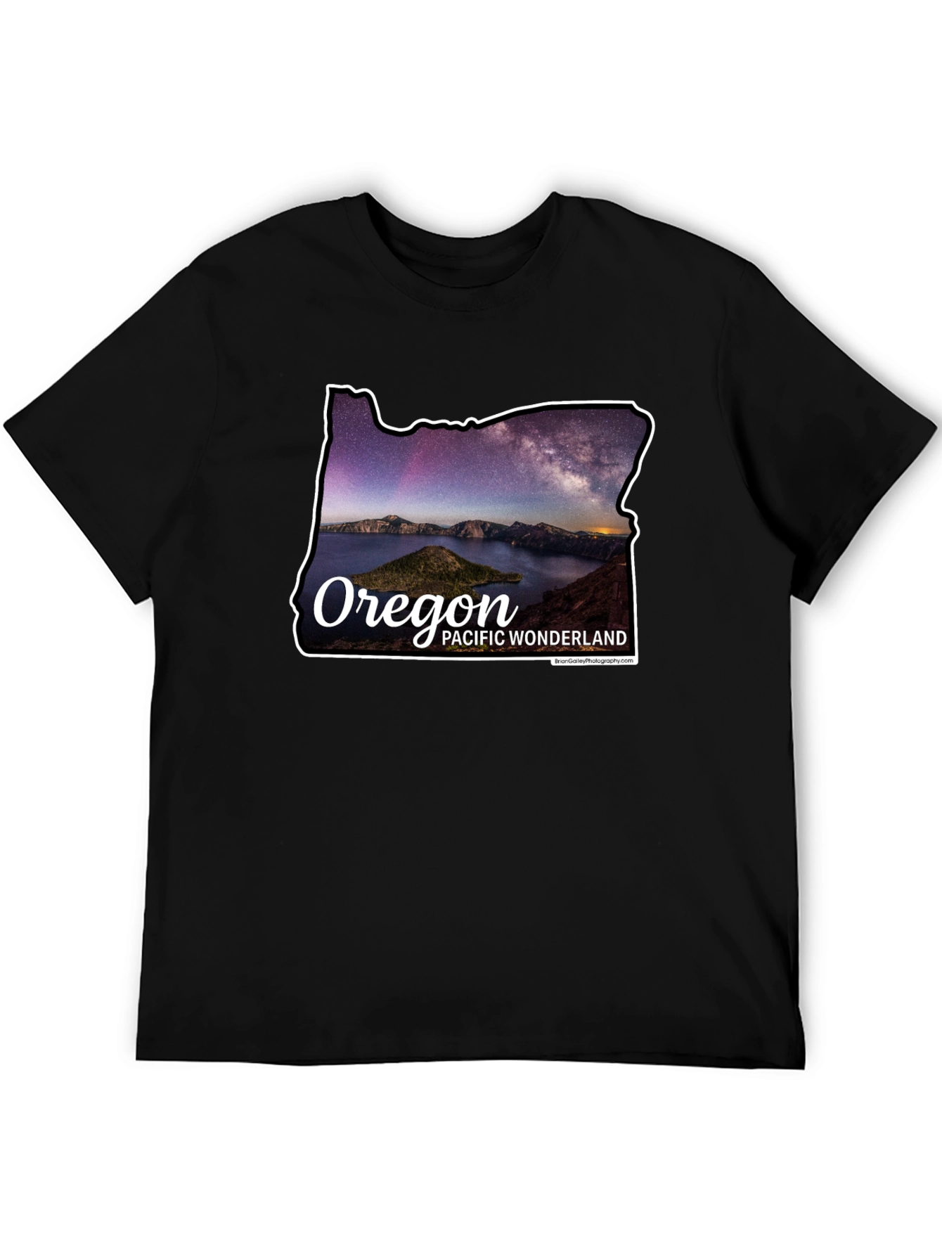 Oregon Pacific Wonderland Black T-Shirt