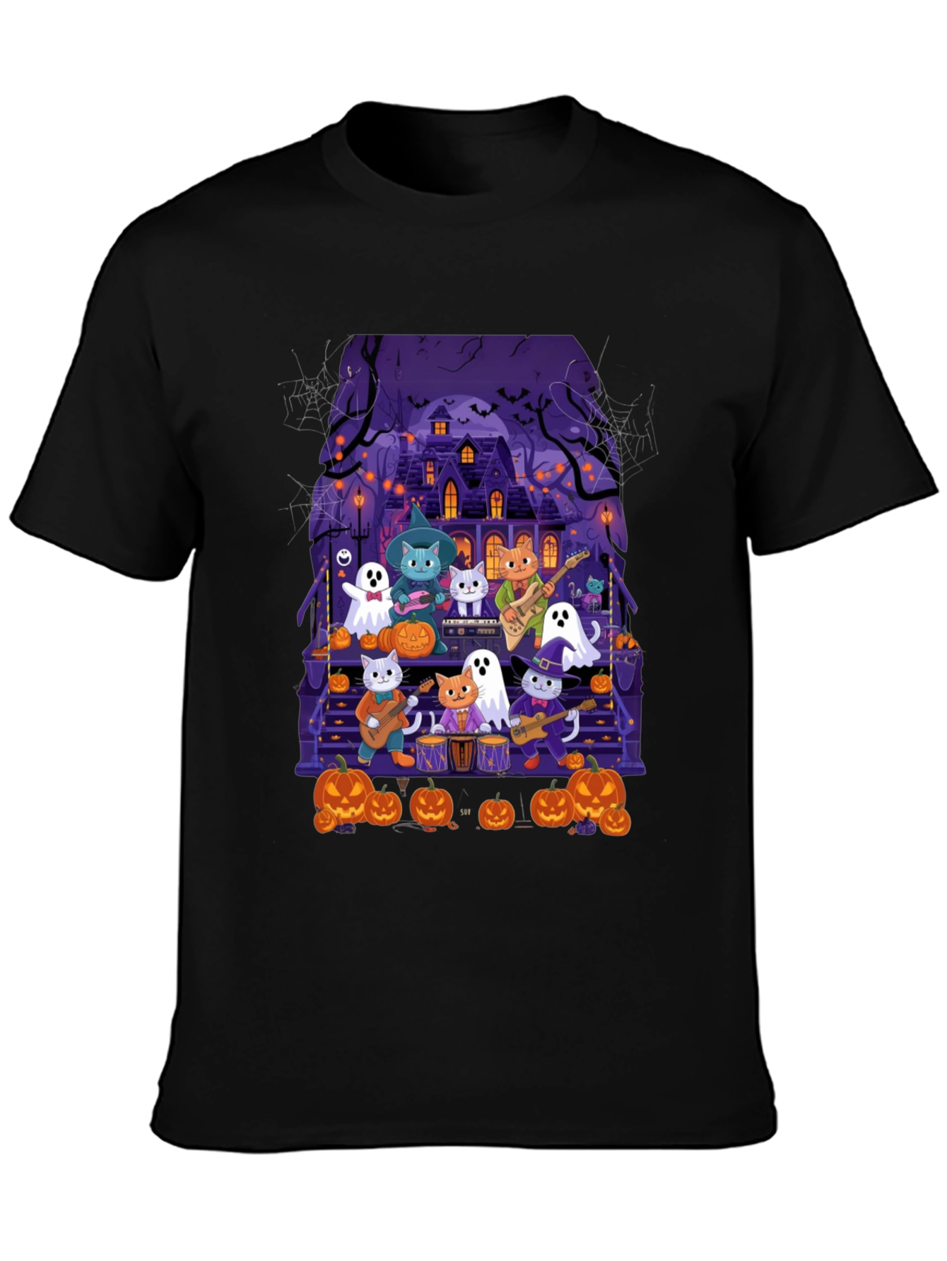 Halloween Cats Band T-Shirt