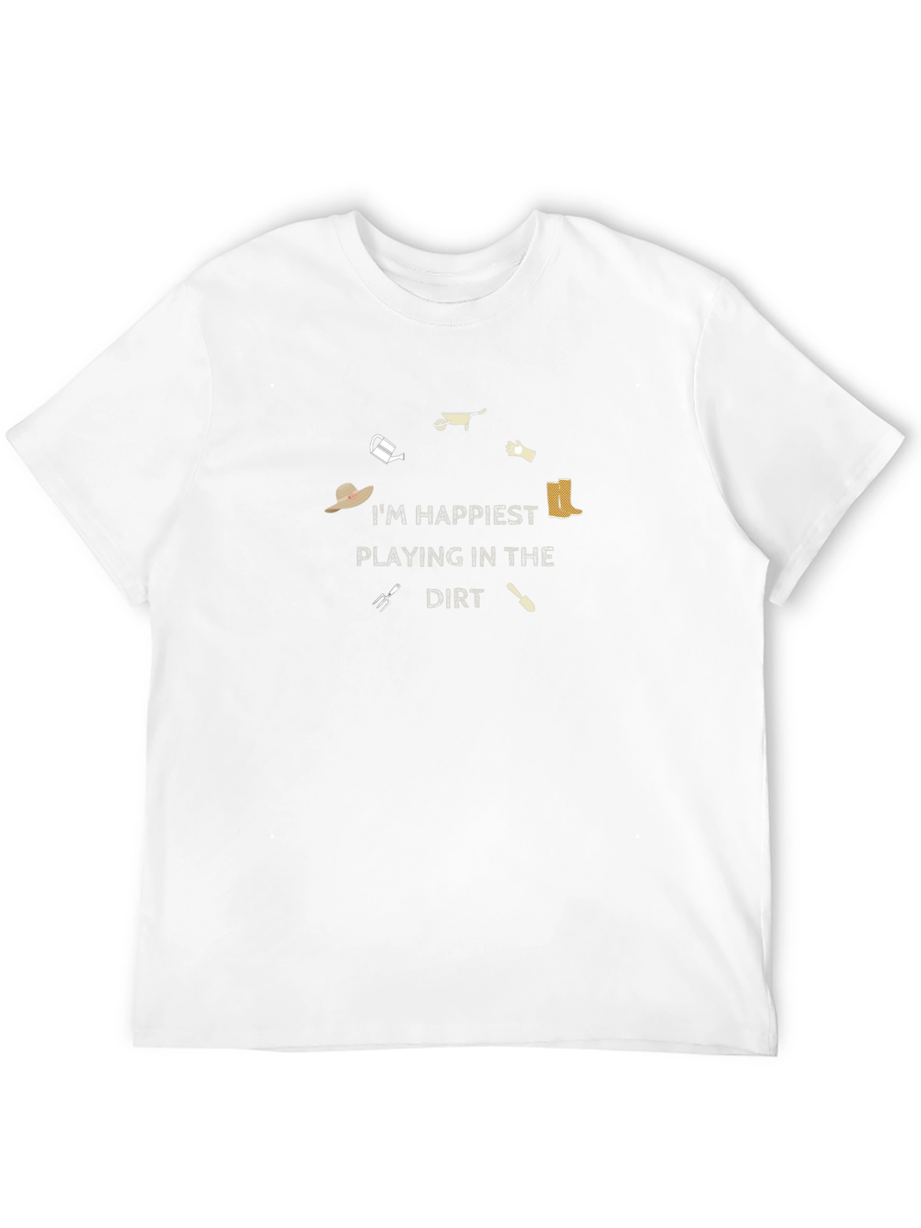 Gardening T-Shirt: Im Happiest Playing in the Dirt