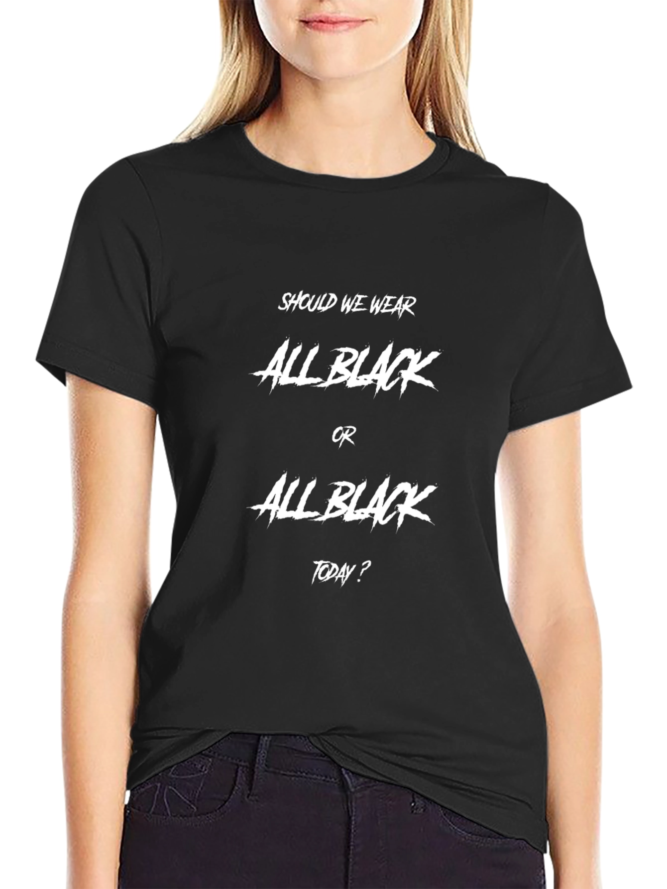 All Black Graphic T-Shirt
