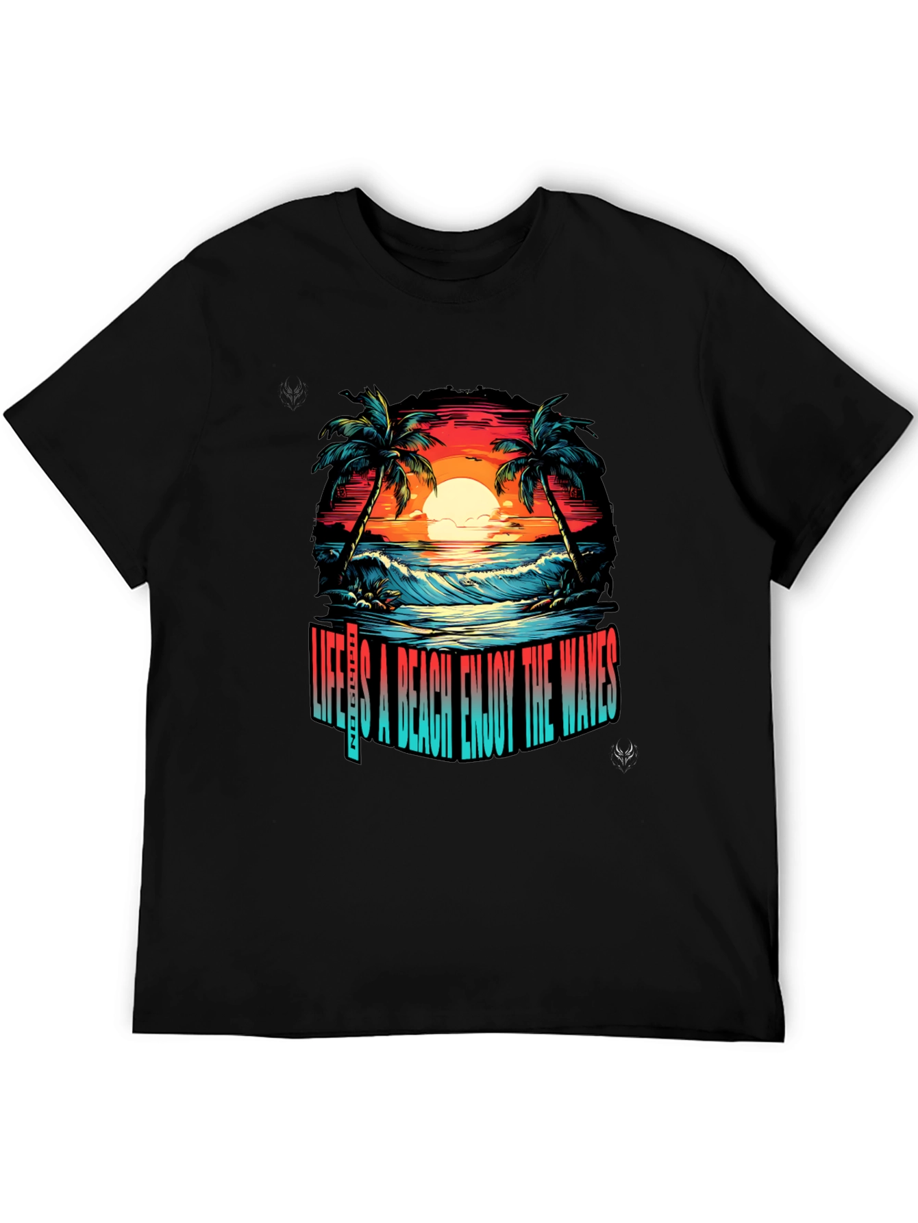 Lifes A Beach Graphic T-Shirt - Enjoy the Waves