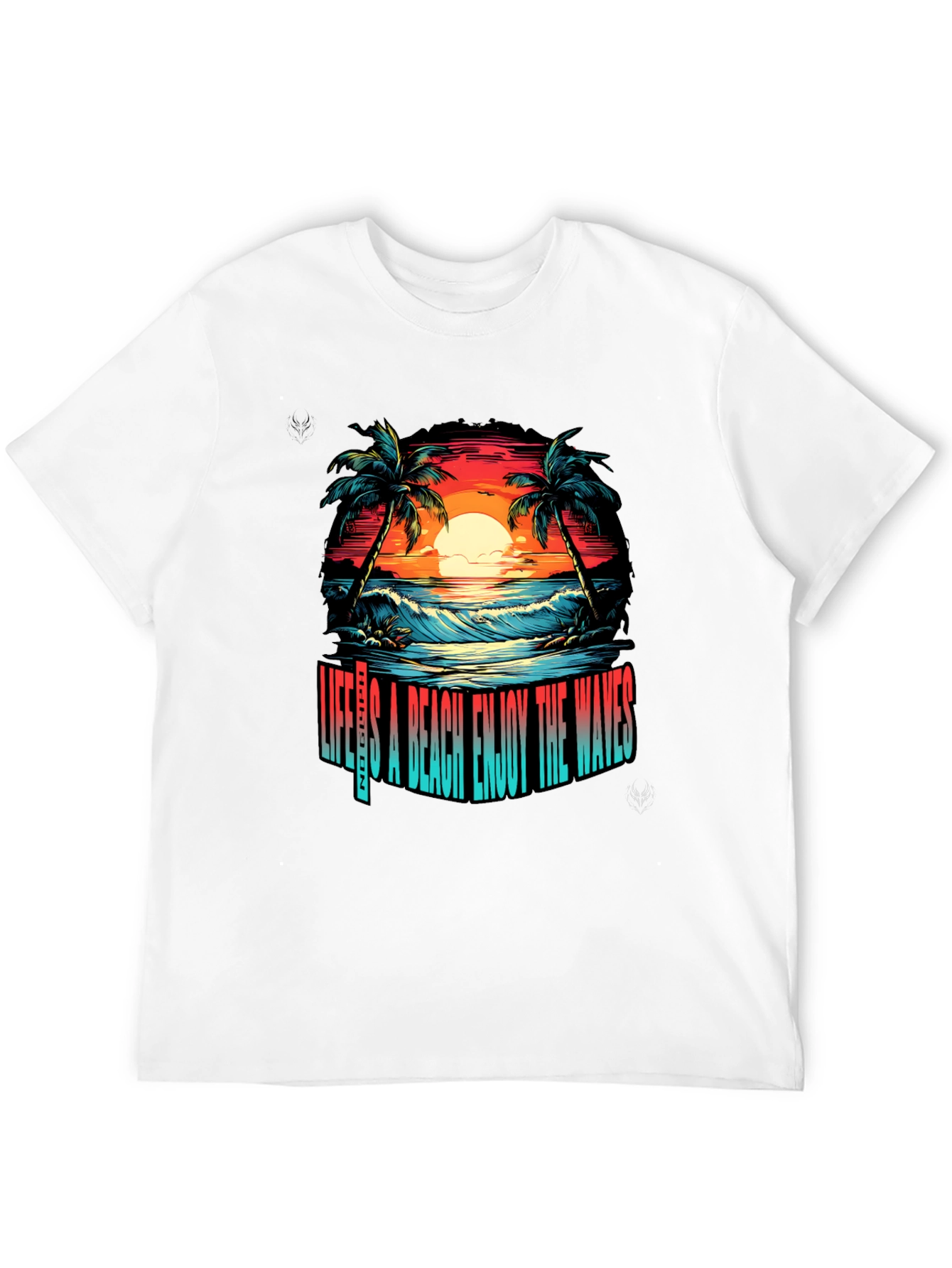 Lifes A Beach Graphic T-Shirt - Enjoy the Waves