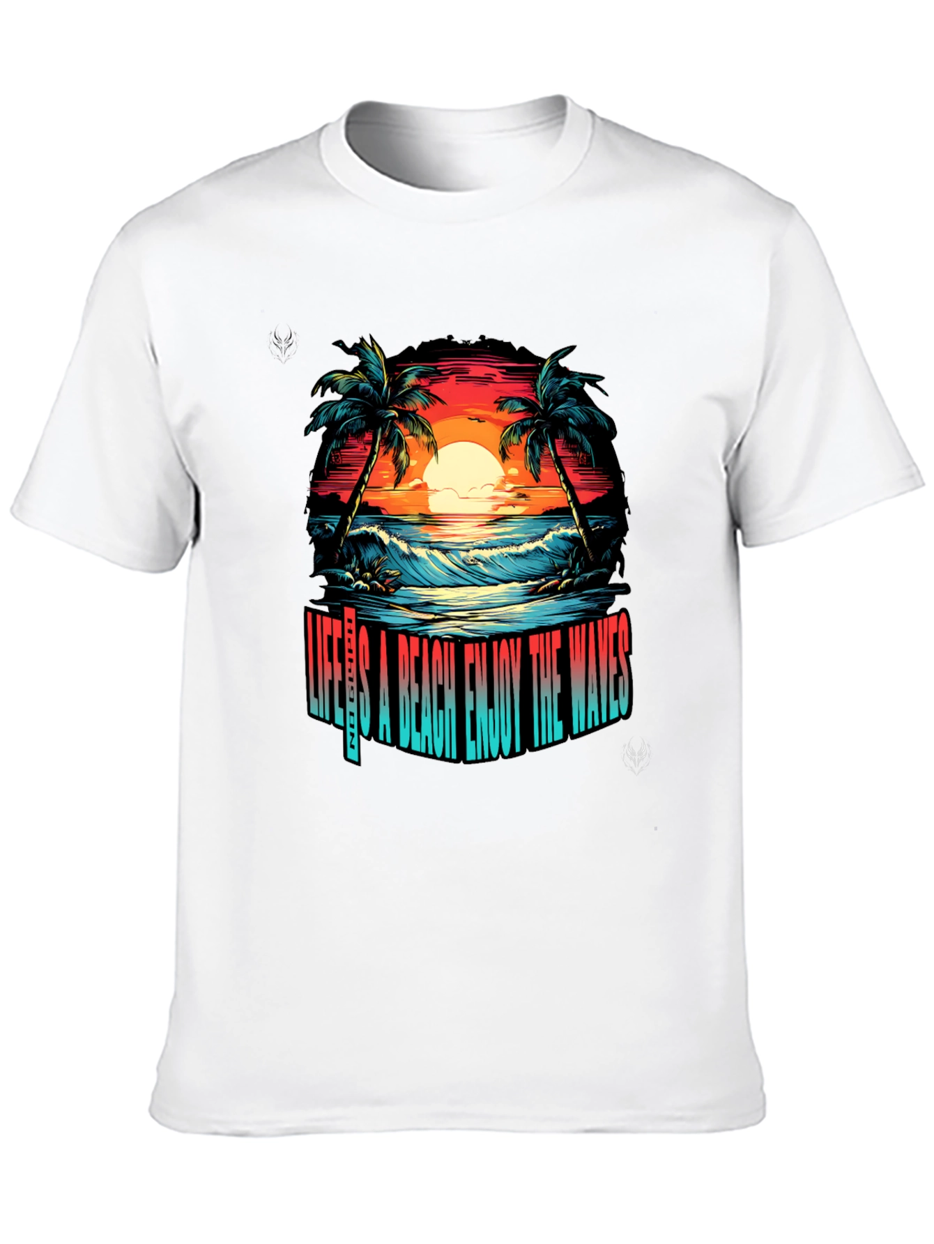 Lifes A Beach Graphic T-Shirt - Enjoy the Waves