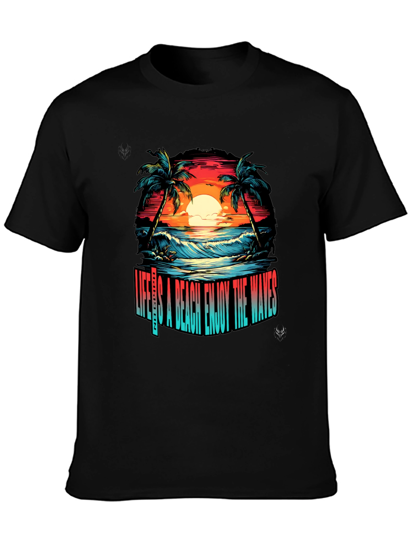 Lifes A Beach Graphic T-Shirt - Enjoy the Waves