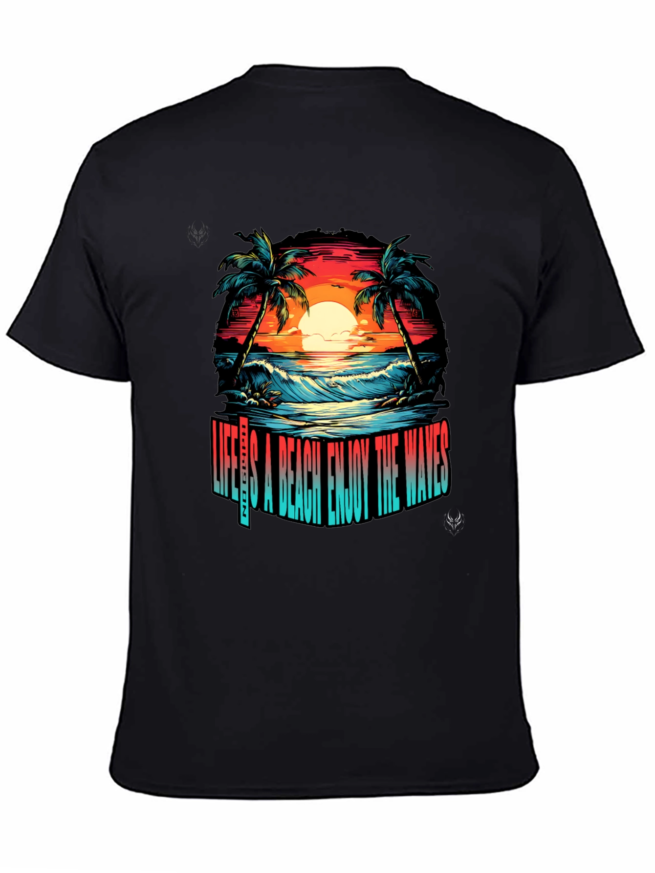 Lifes A Beach Graphic T-Shirt - Enjoy the Waves