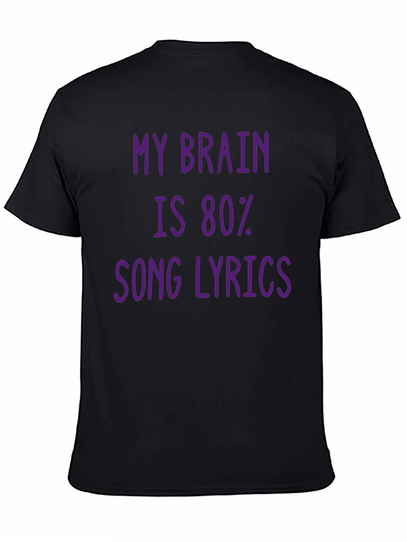 Song Lyrics Brain Tee - Humor T-Shirt