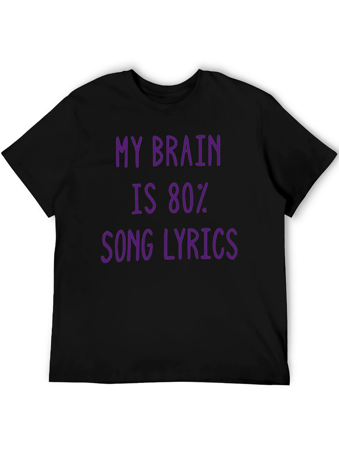 Song Lyrics Brain Tee - Humor T-Shirt