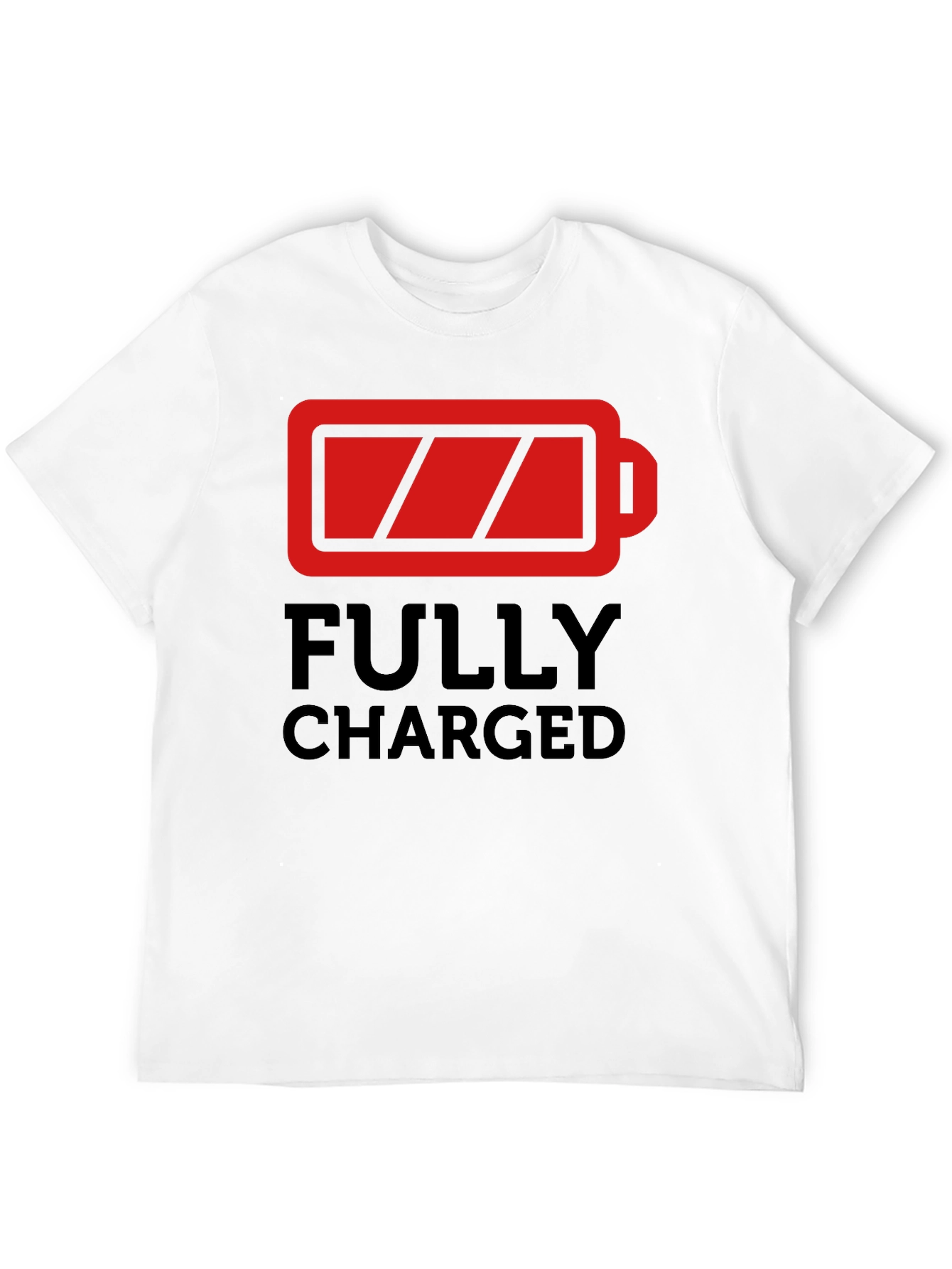 Fully Charged Graphic T-Shirt - Black Crew Neck