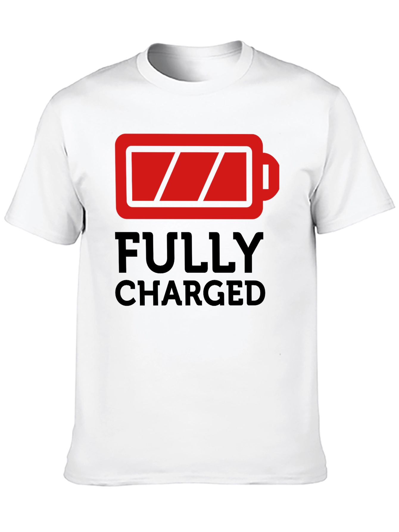 Fully Charged Graphic T-Shirt - Black Crew Neck
